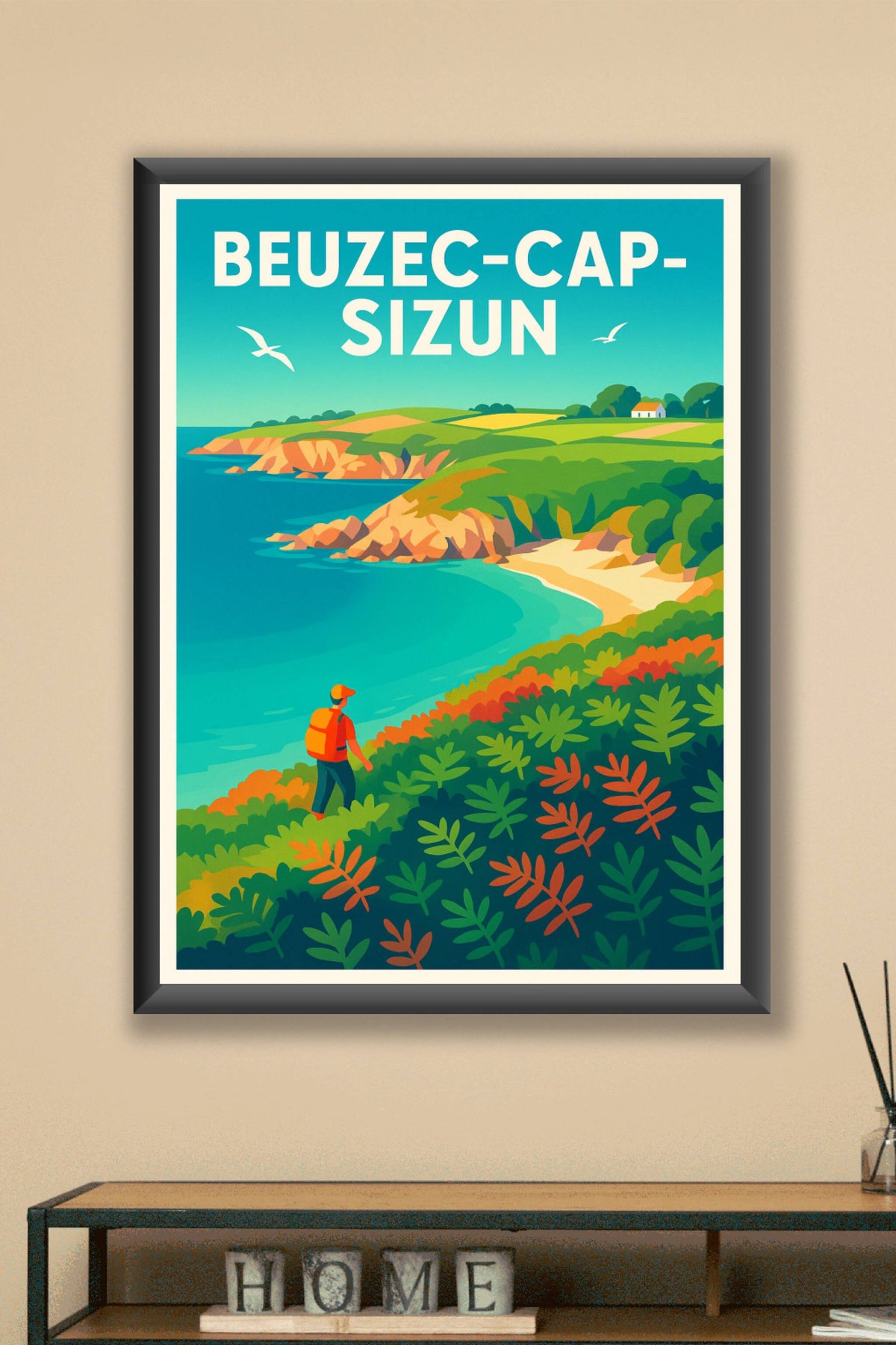 Affiche de Beuzec-Cap-Sizun - Évasion nature sur la côte bretonne