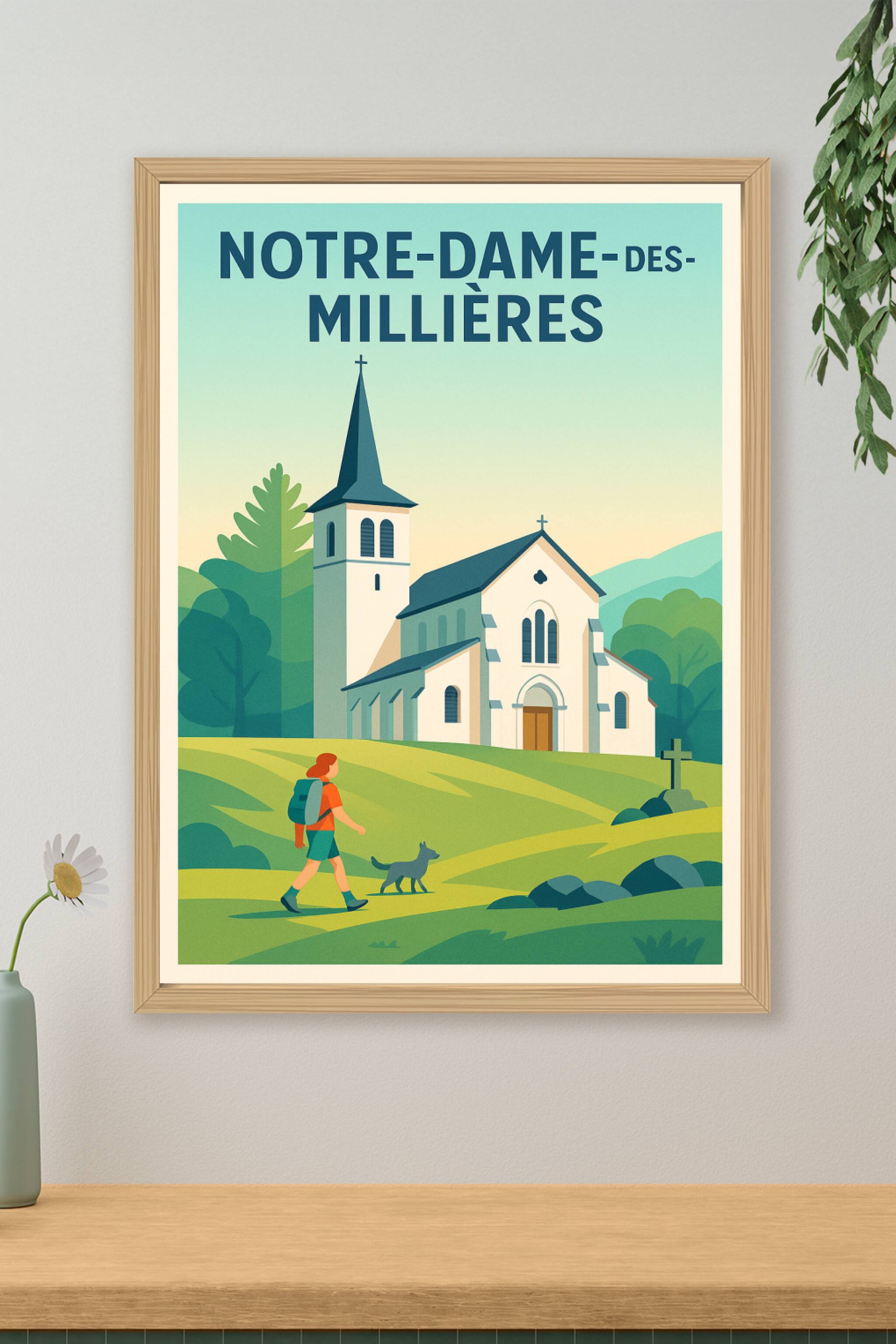 Affiche de Notre-Dame-des-Millières - Évasion paisible au cœur de la nature