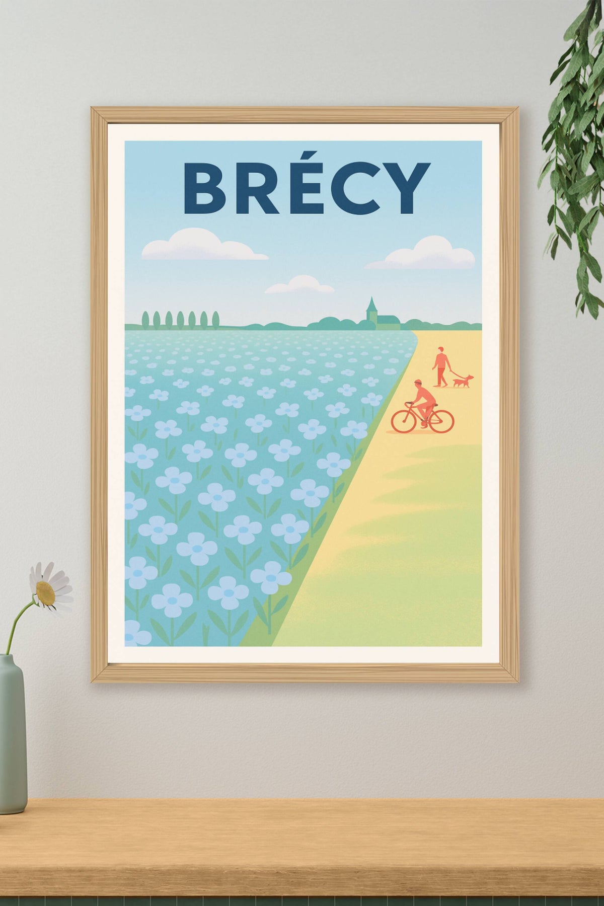 Affiche de Brécy - Douceur champêtre et balade bucolique