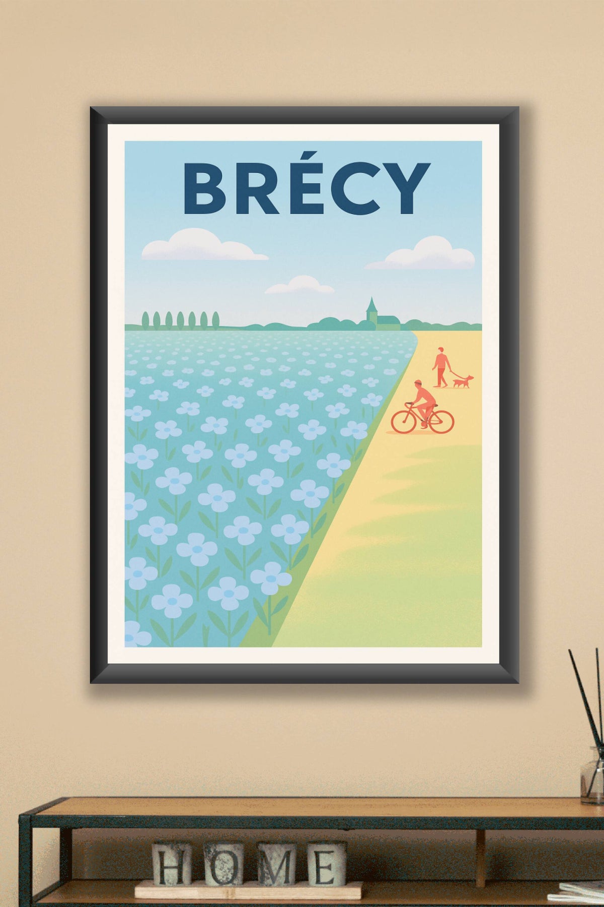 Affiche de Brécy - Douceur champêtre et balade bucolique