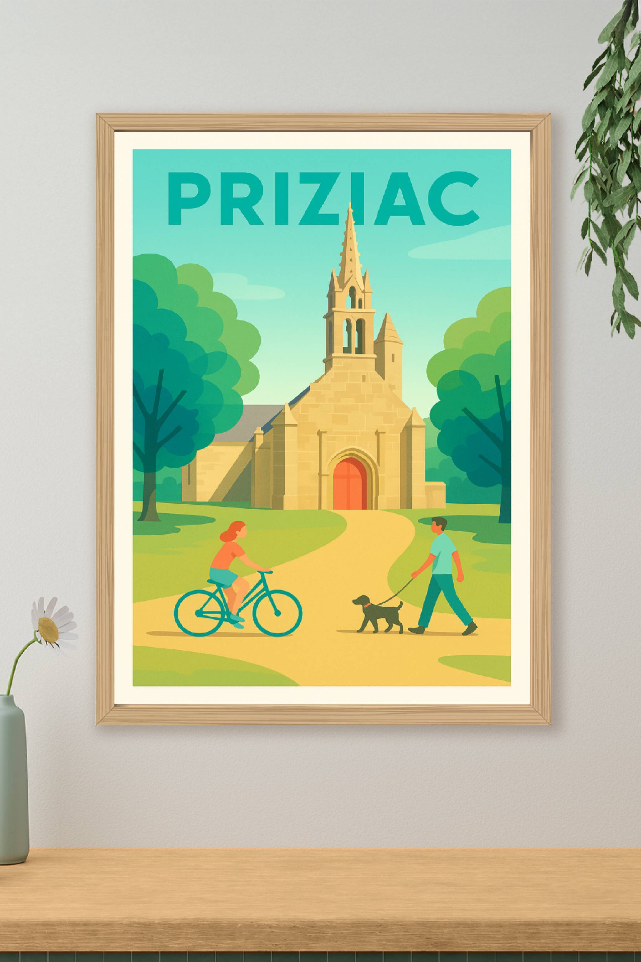 Affiche de Priziac - Charme paisible et patrimoine historique