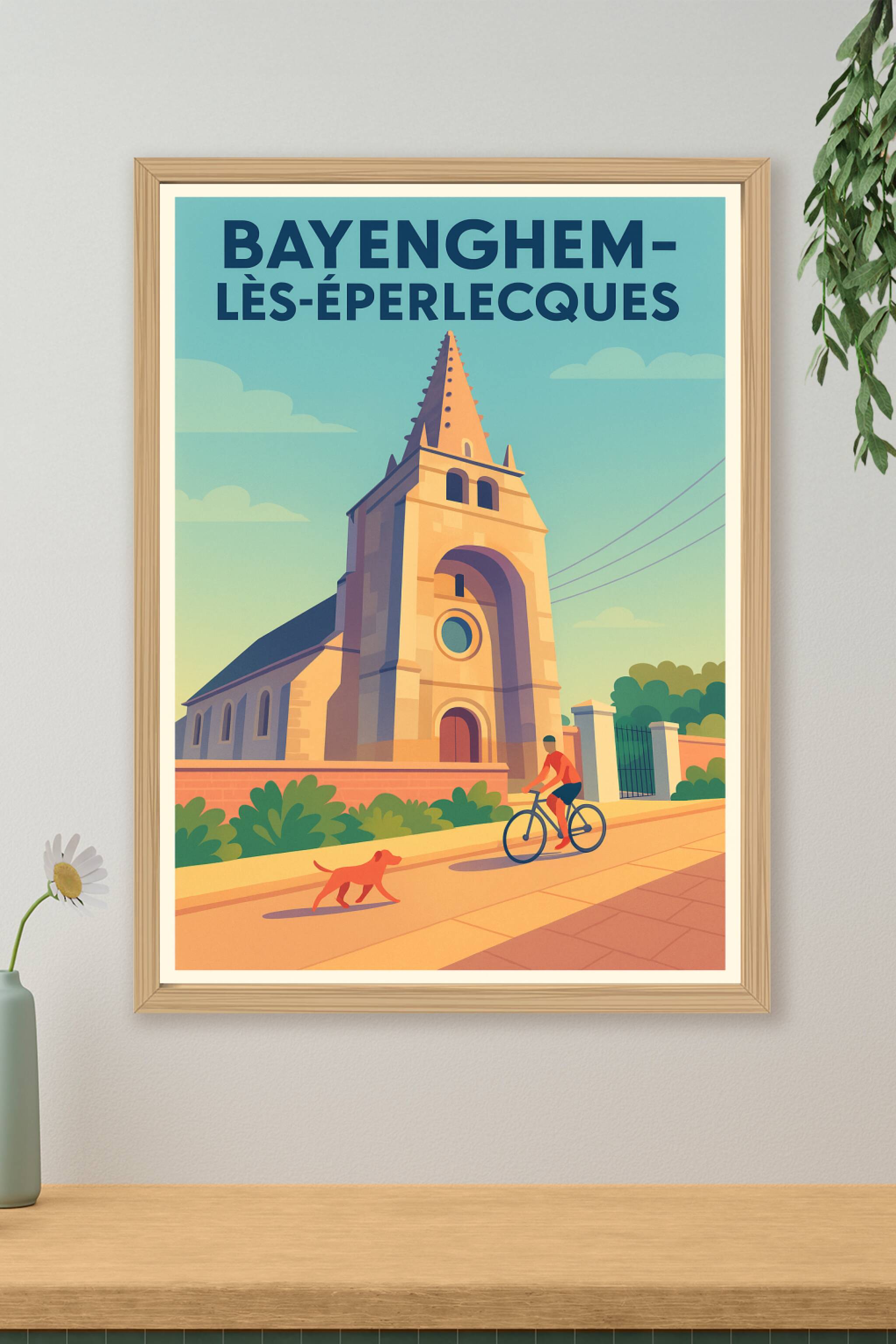 Affiche de Bayenghem-lès-Éperlecques - Le charme paisible de la campagne