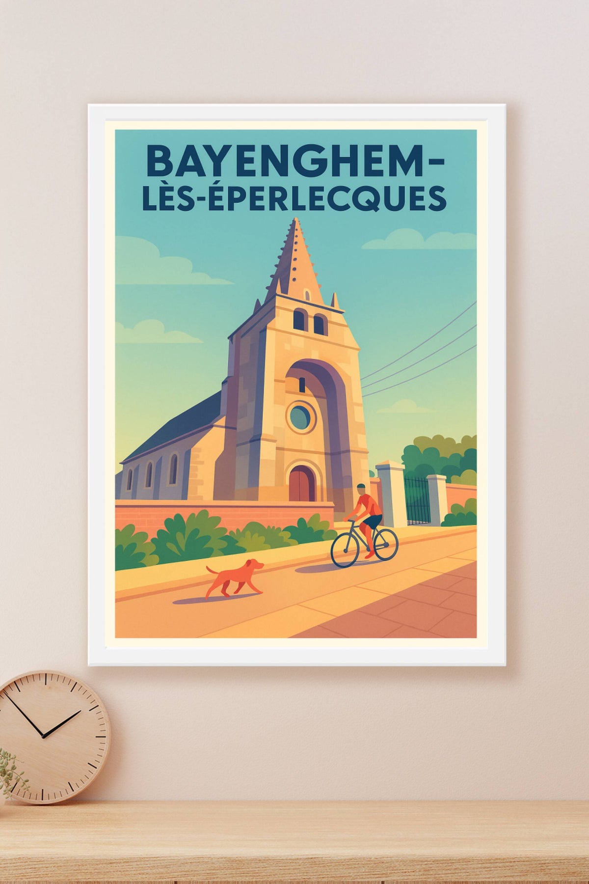 Affiche de Bayenghem-lès-Éperlecques - Le charme paisible de la campagne