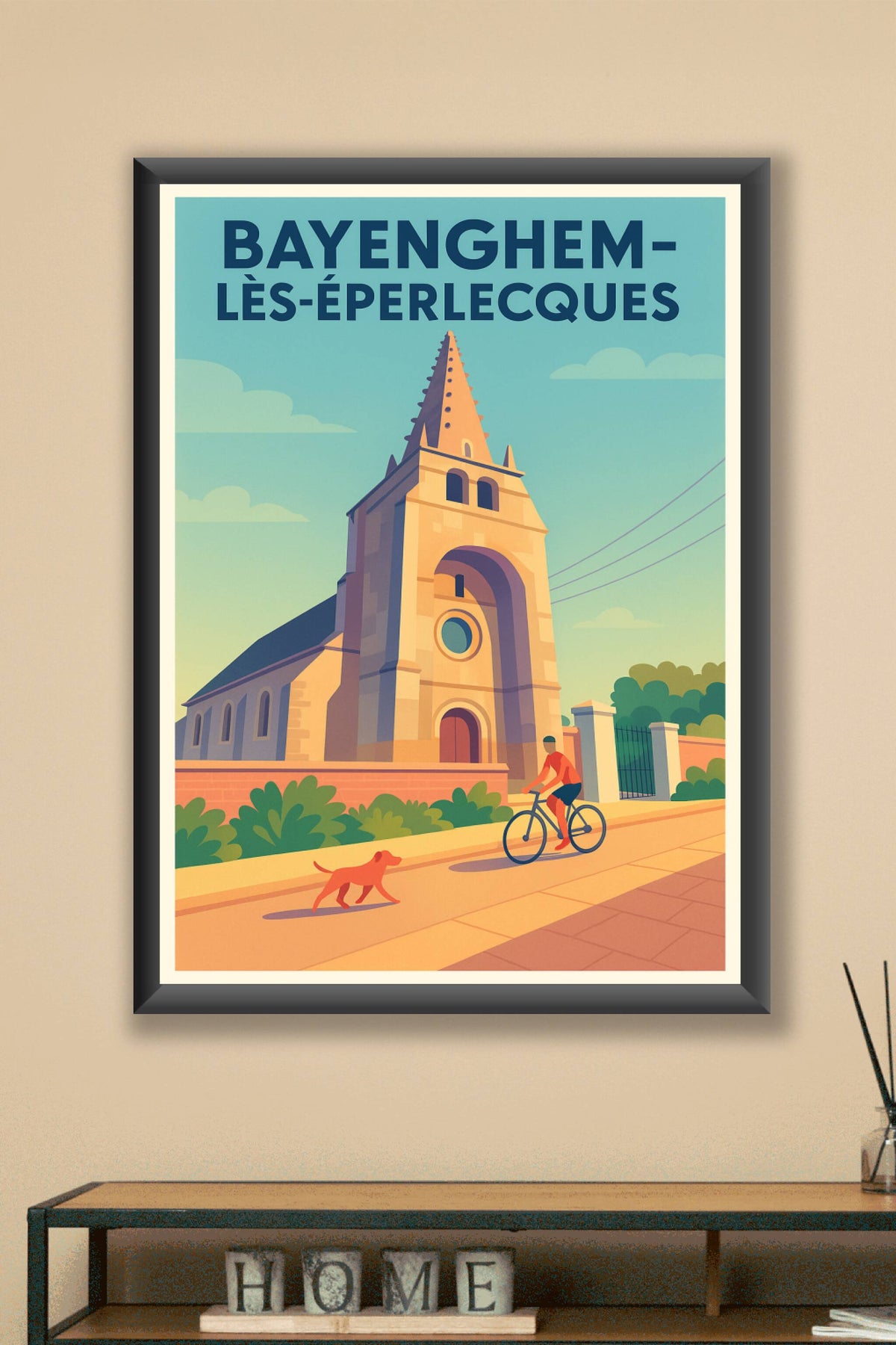 Affiche de Bayenghem-lès-Éperlecques - Le charme paisible de la campagne