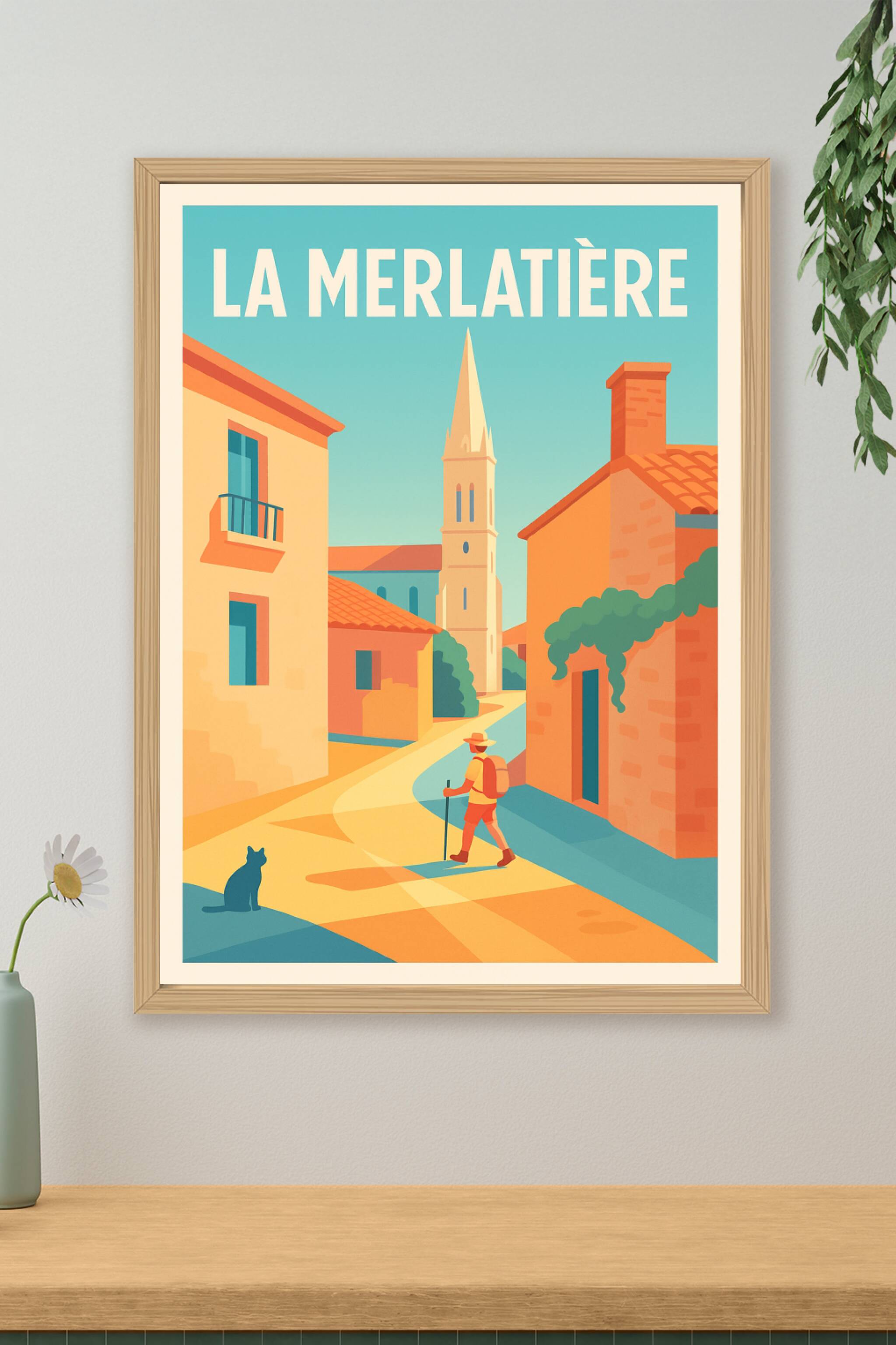 Affiche de La Merlatière - Flânerie au cœur du village ensoleillé