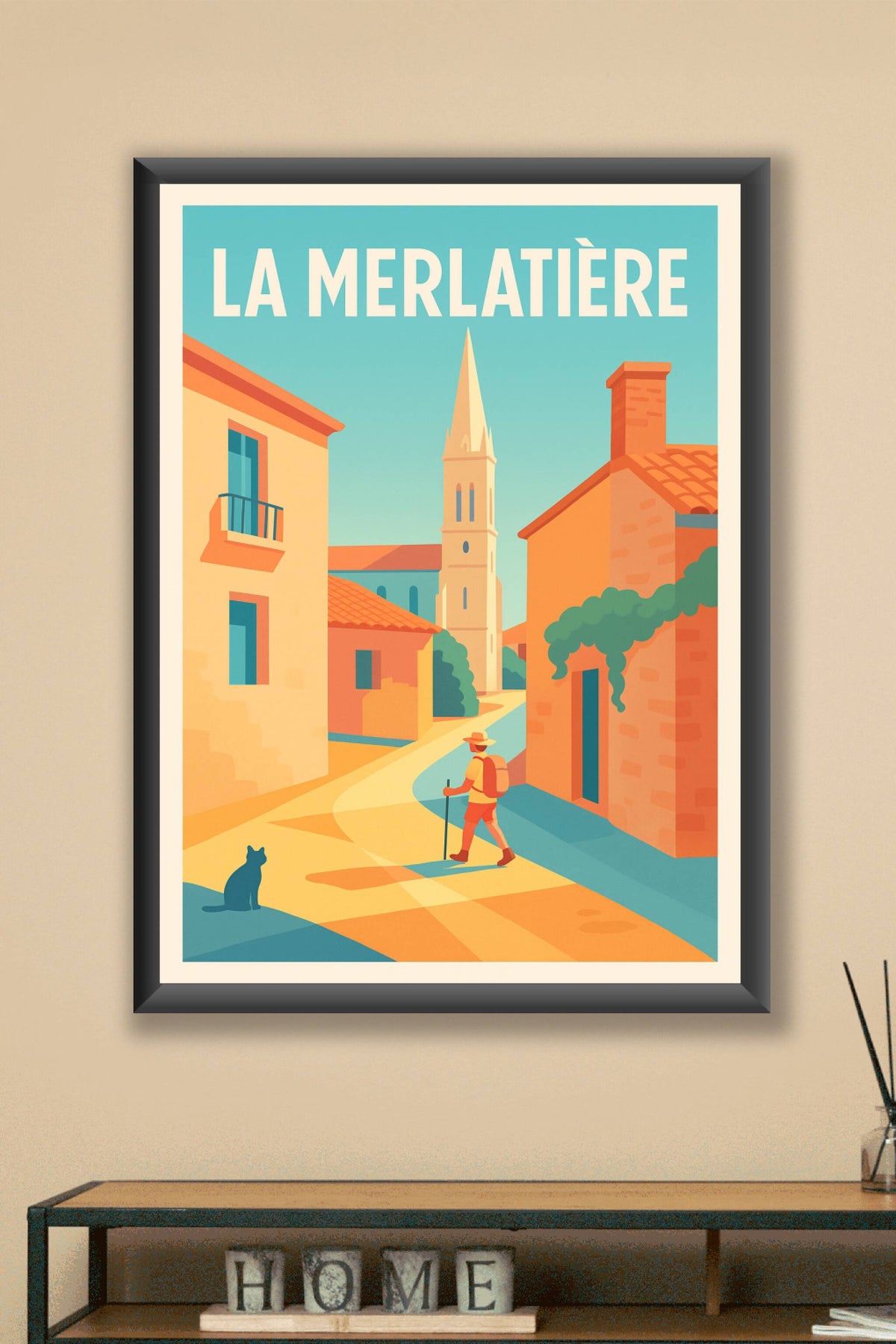 Affiche de La Merlatière - Flânerie au cœur du village ensoleillé