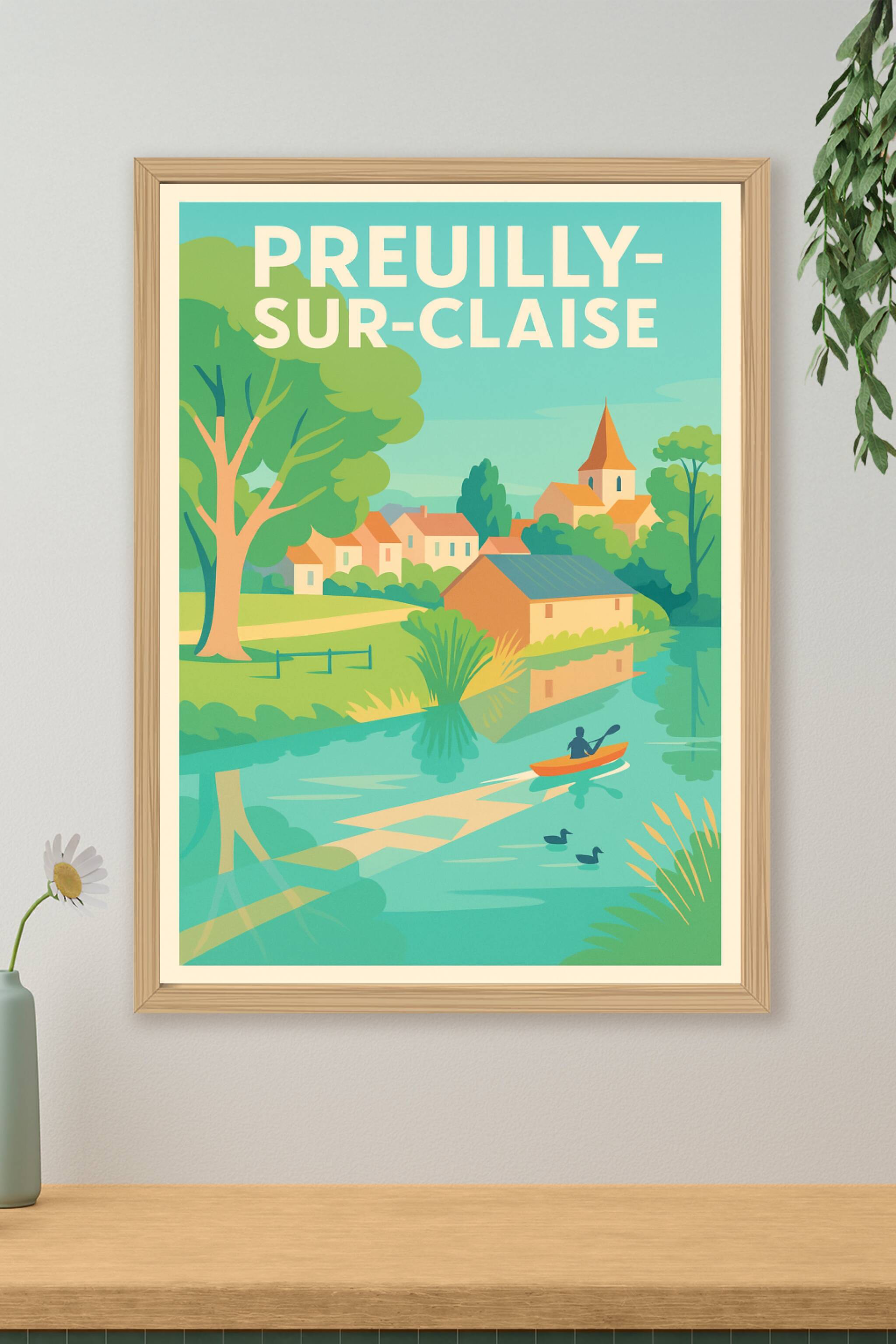 Affiche de Preuilly-sur-Claise - Charme bucolique au fil de l'eau
