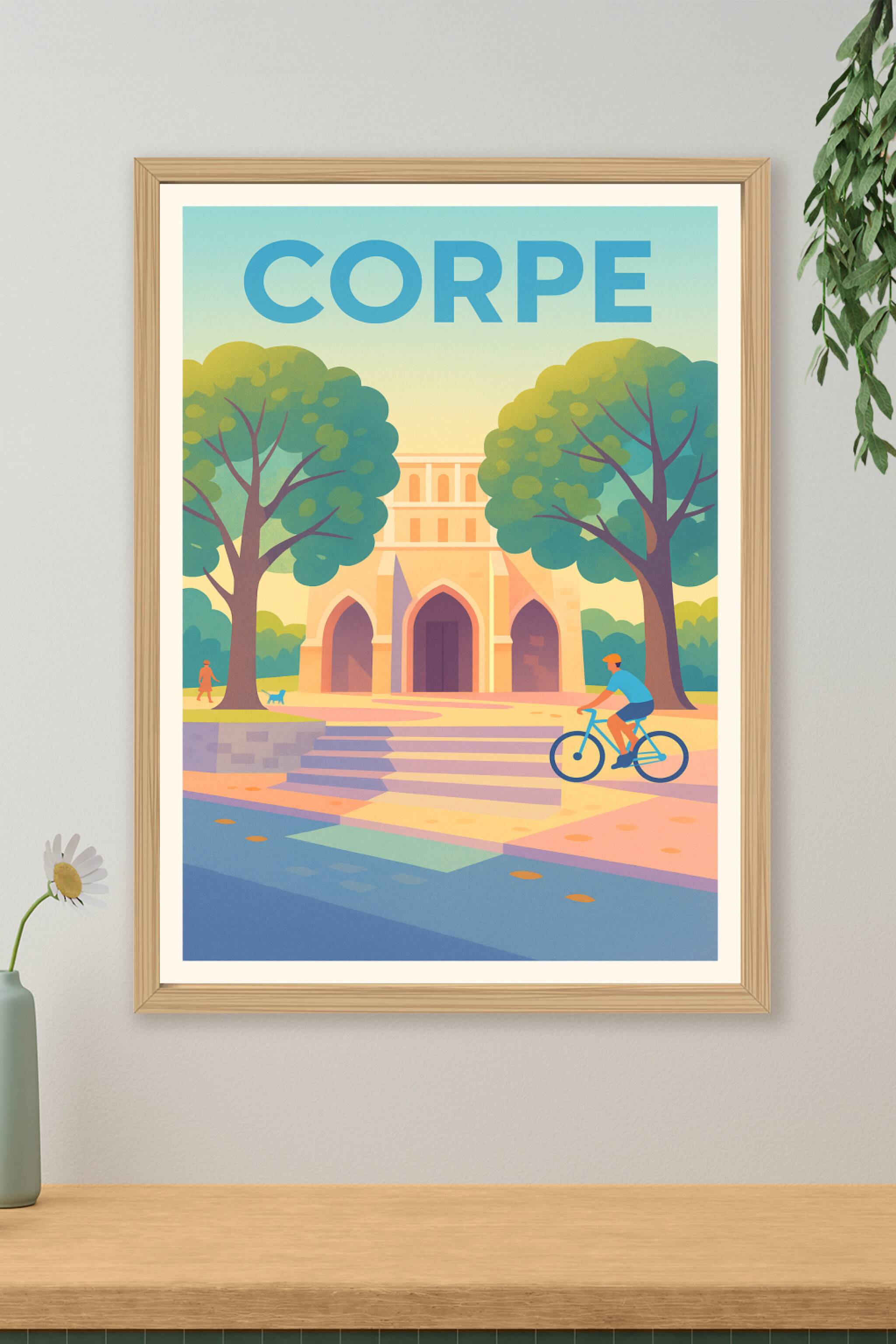 Affiche de Corpe - Le charme paisible entre nature et patrimoine