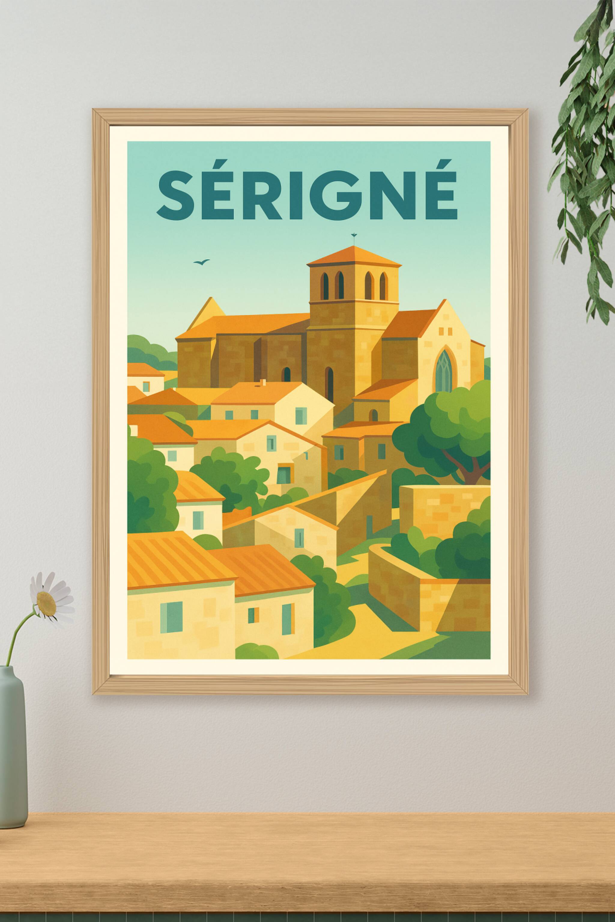 Affiche de Sérigné - Charme authentique du patrimoine vendéen