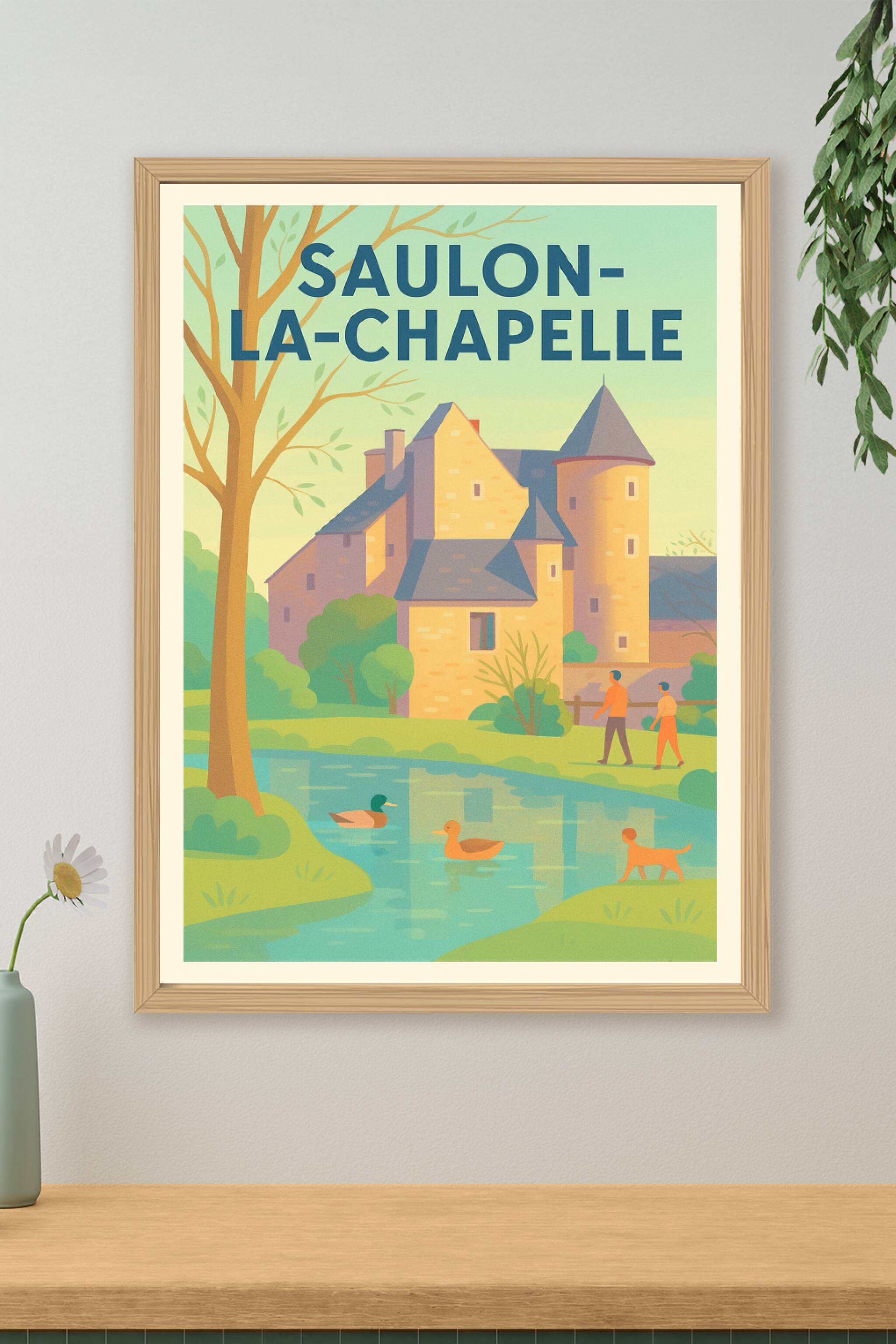 Affiche de Saulon-la-Chapelle - Charme et sérénité en Bourgogne