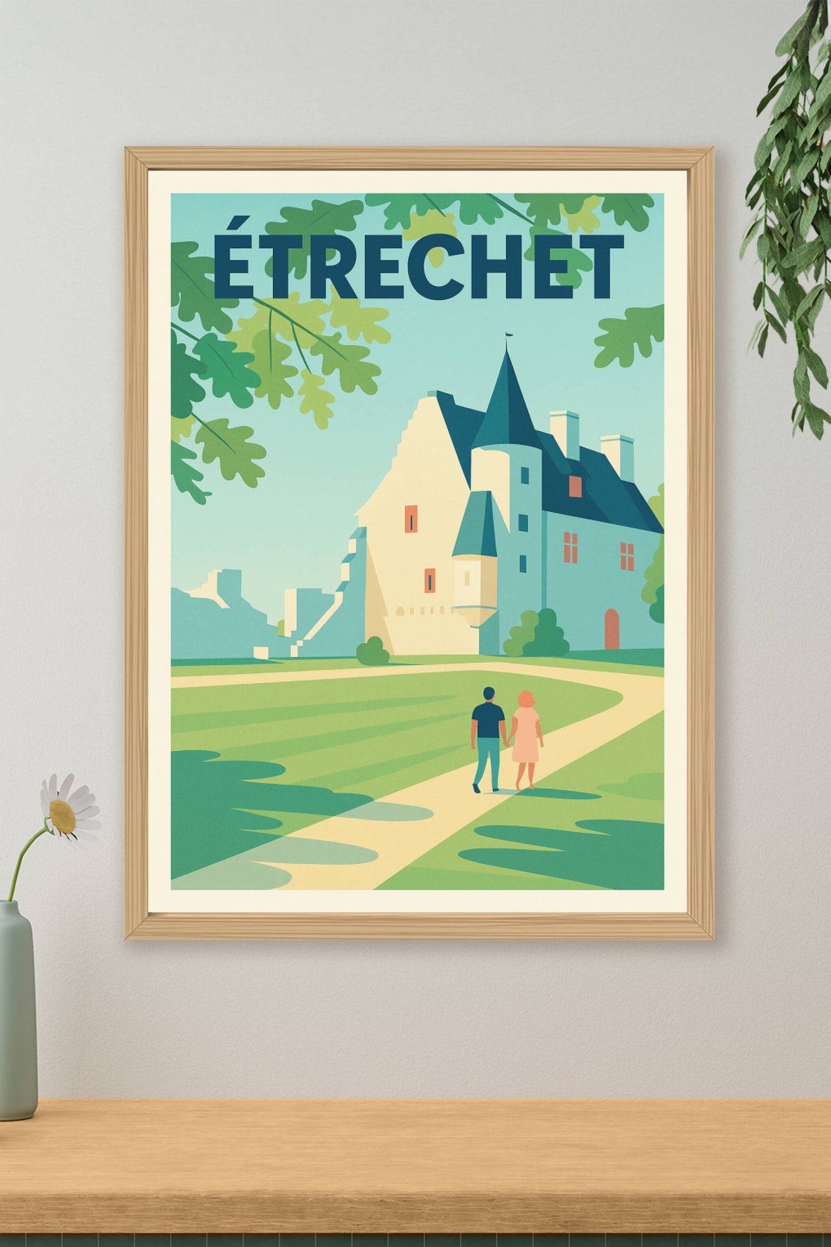 Affiche de Étréchet - Promenade romantique au château