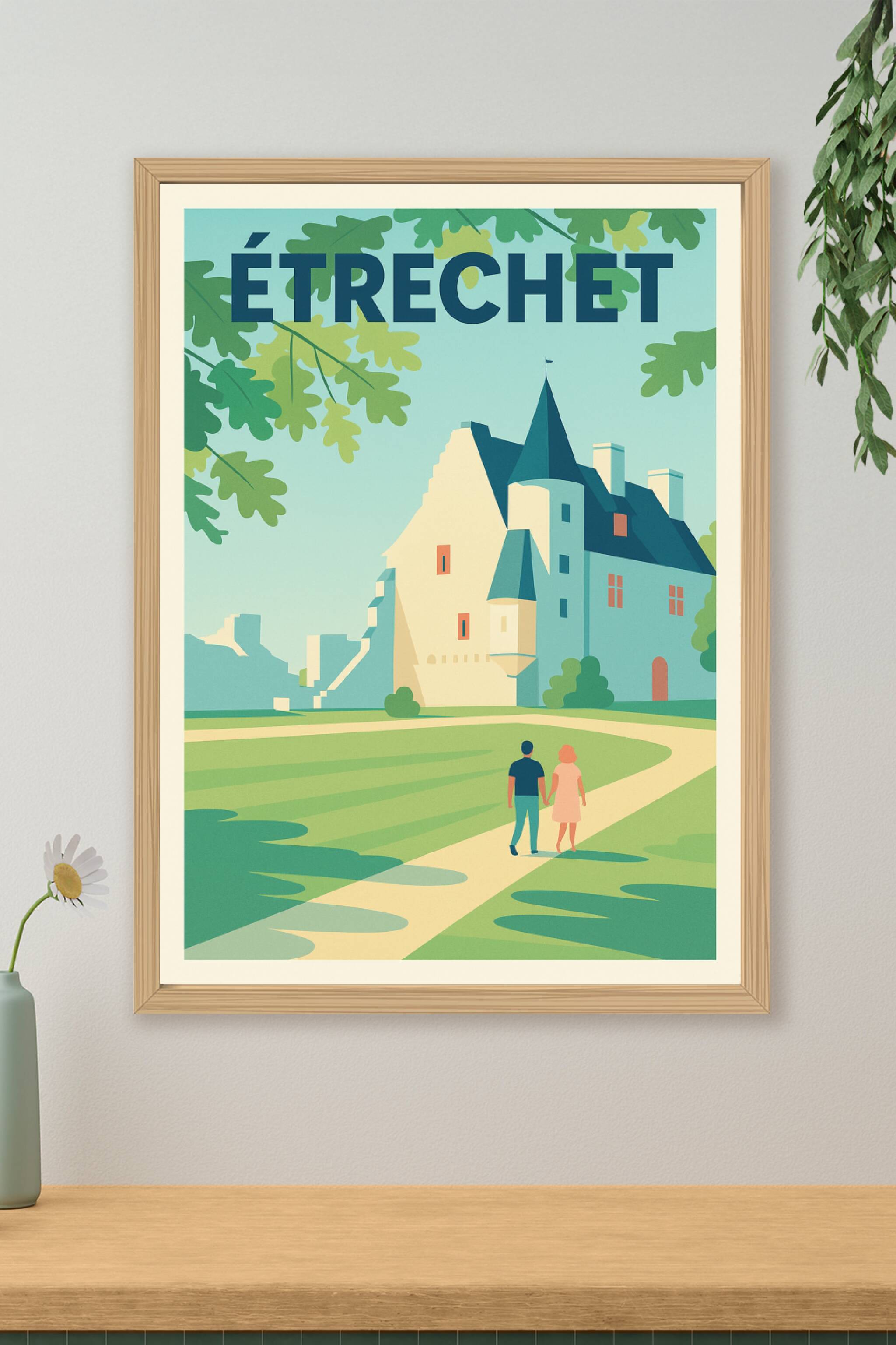 Affiche de Étréchet - Promenade romantique au château