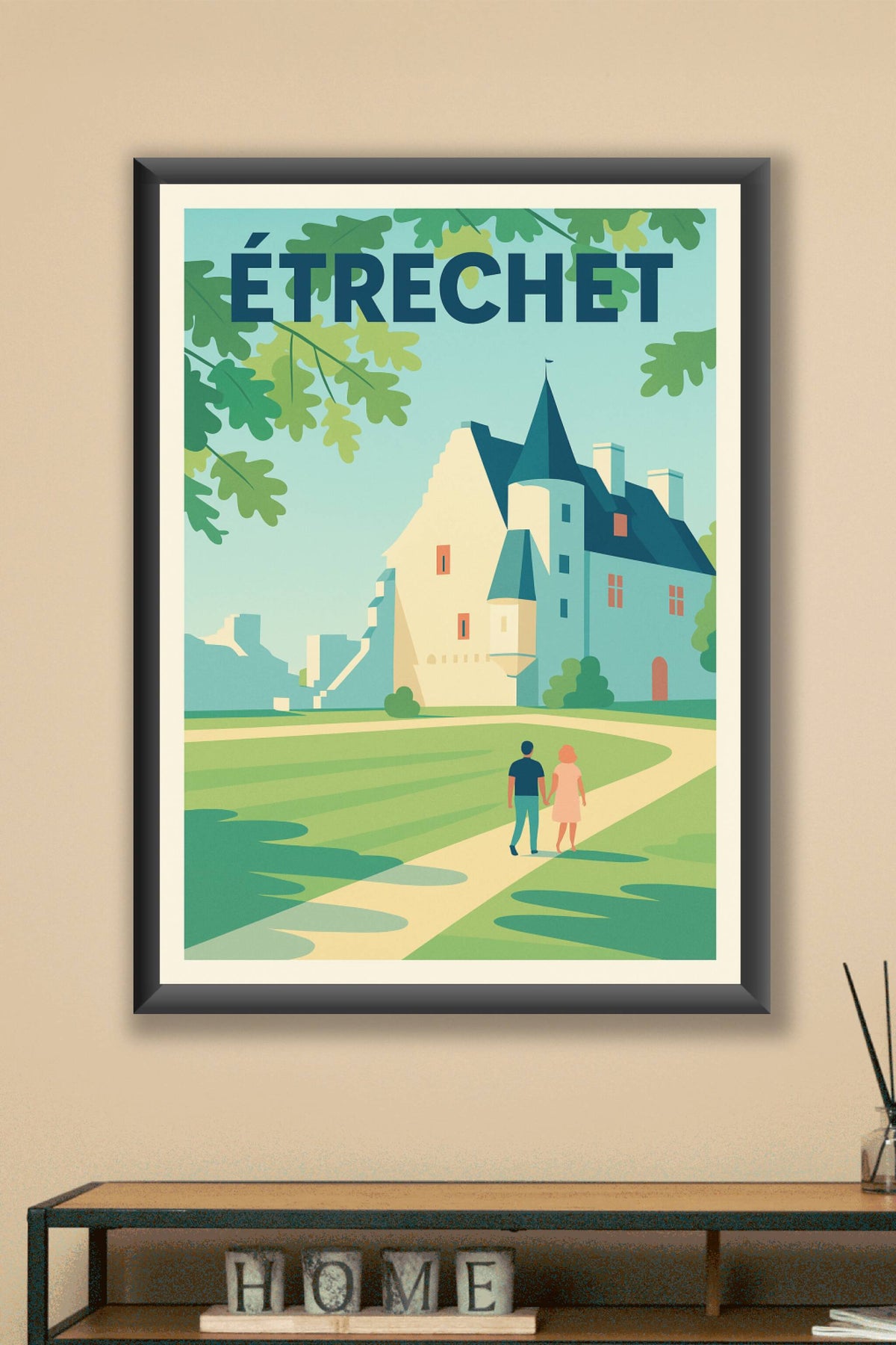 Affiche de Étréchet - Promenade romantique au château