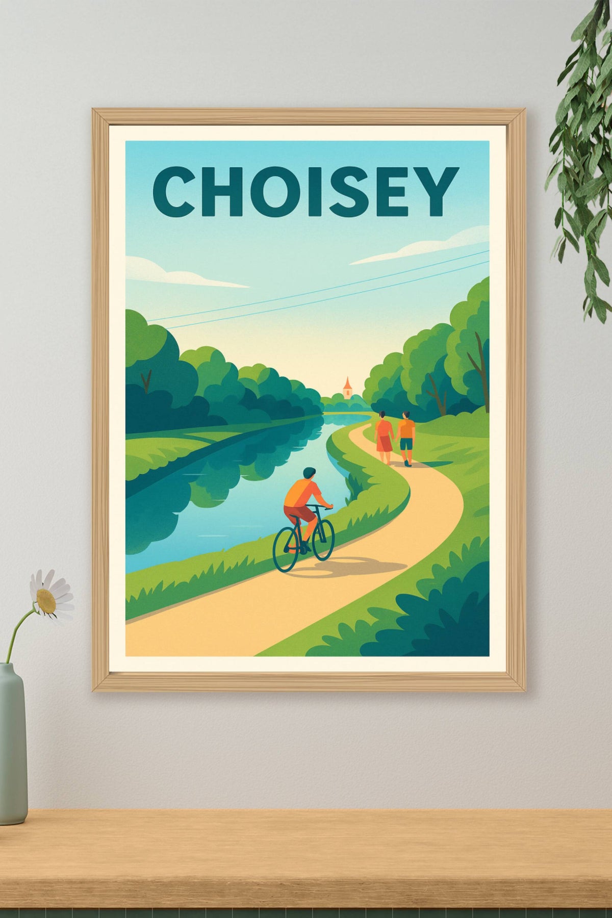 Affiche de Choisey - Promenade entre nature et douceur
