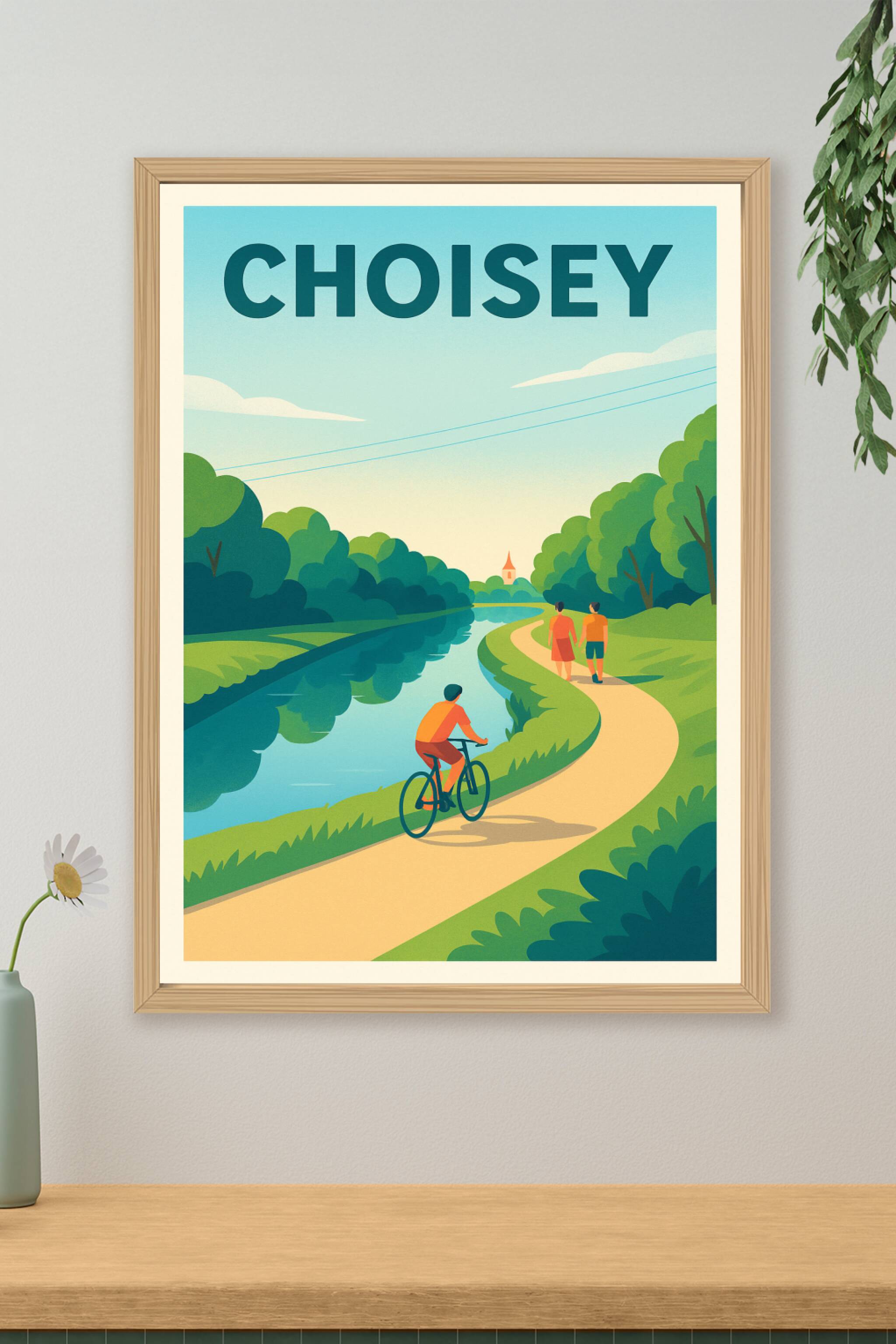 Affiche de Choisey - Promenade entre nature et douceur