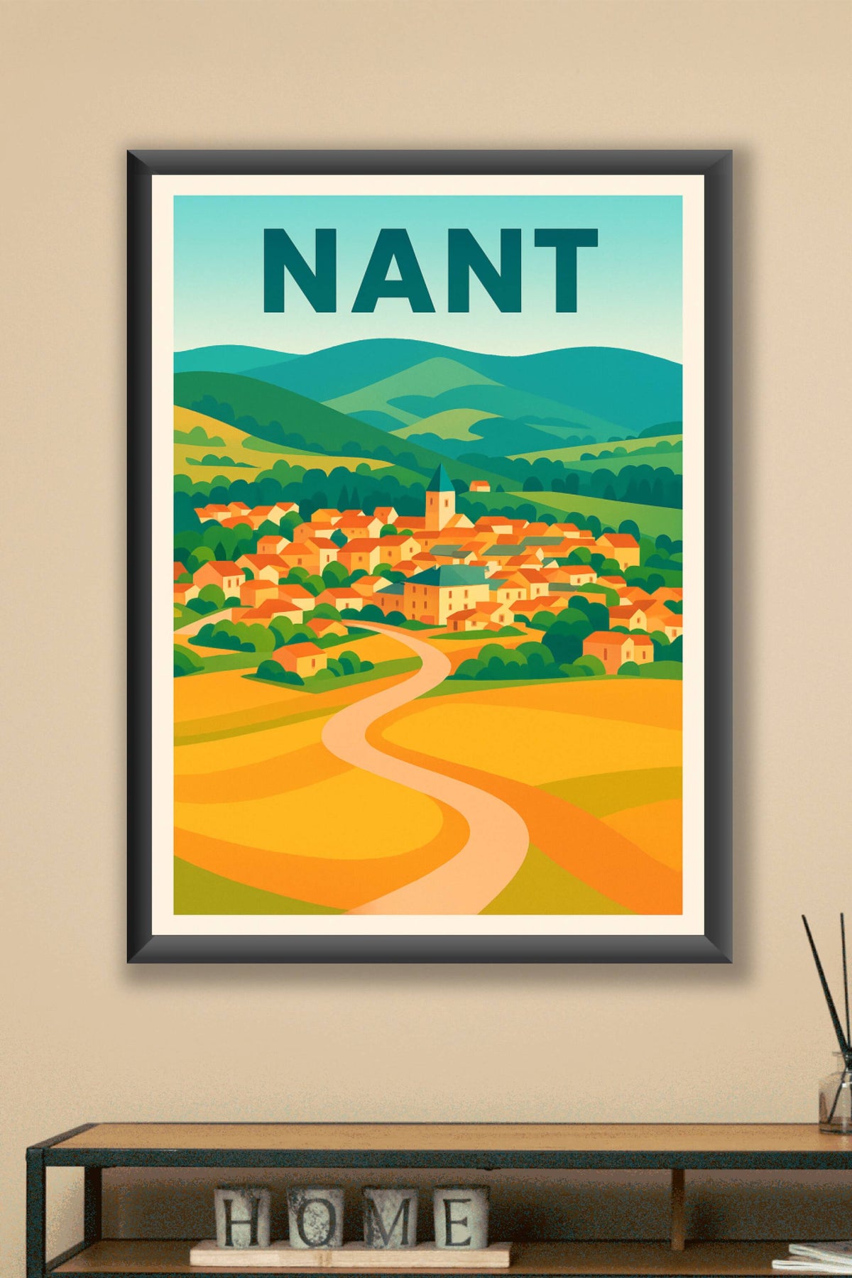 Affiche de Nant - Village pittoresque au cœur des collines