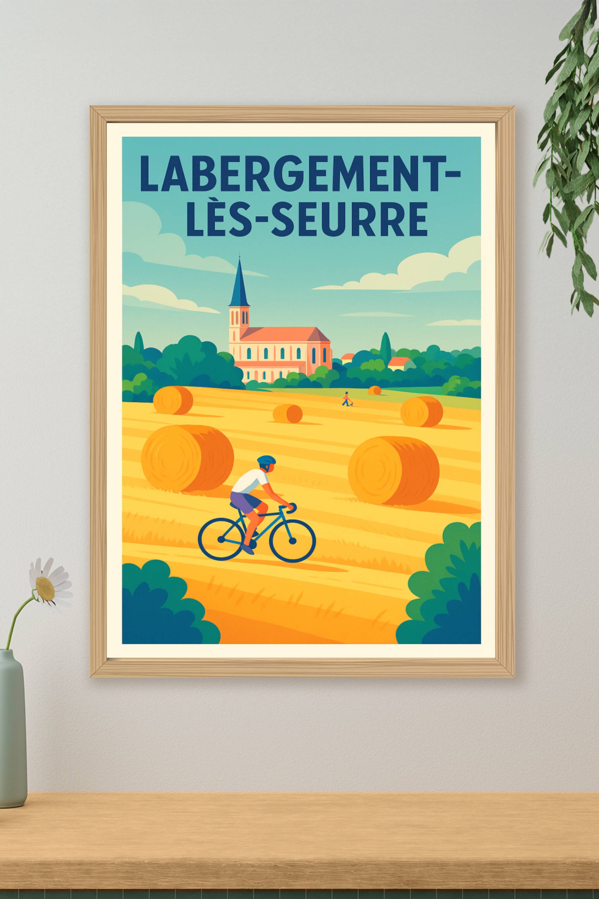 Affiche de Labergement-lès-Seurre - Balade bucolique à vélo