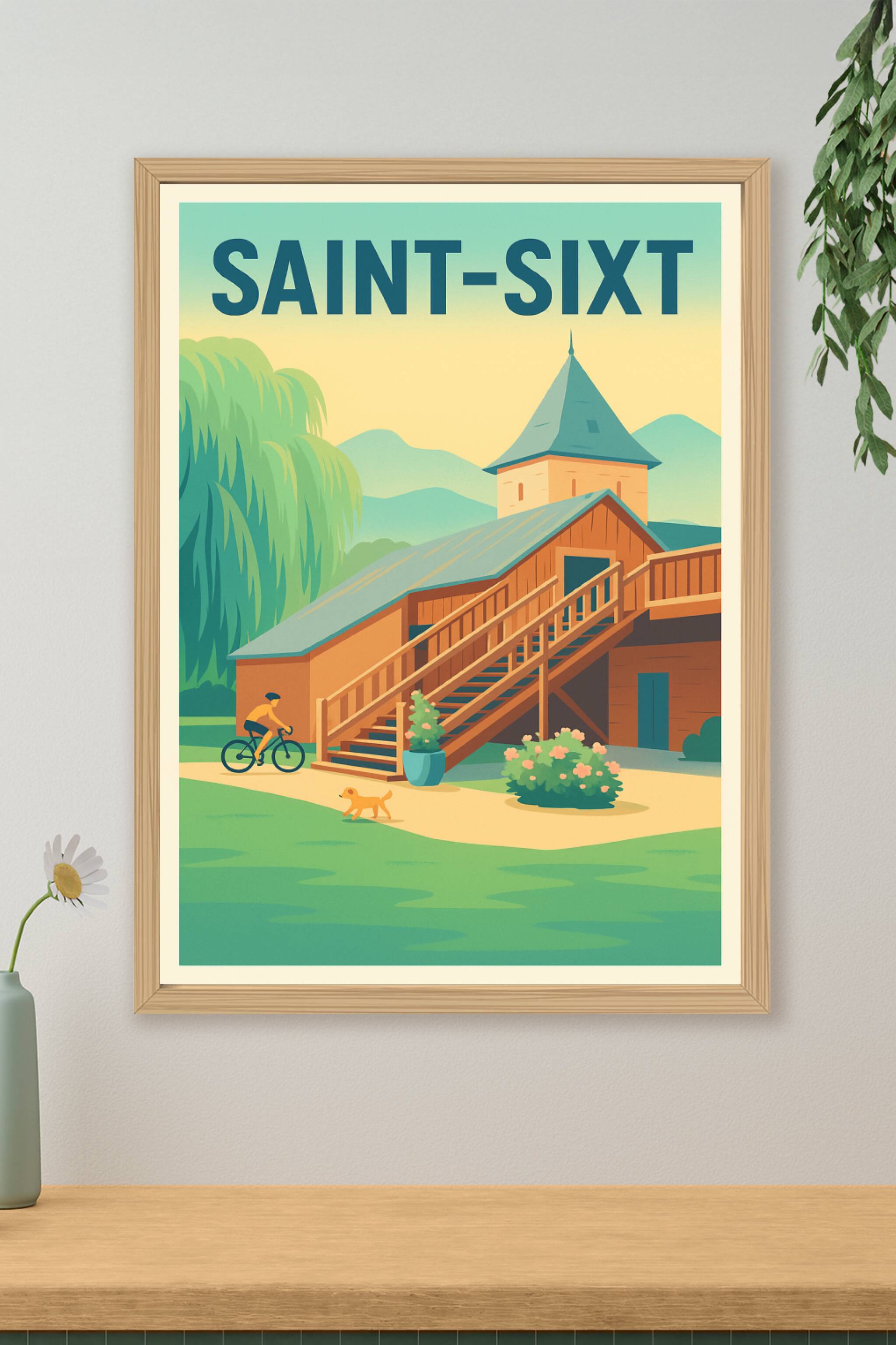 Affiche de Saint-Sixt - L'escapade bucolique à portée de regard