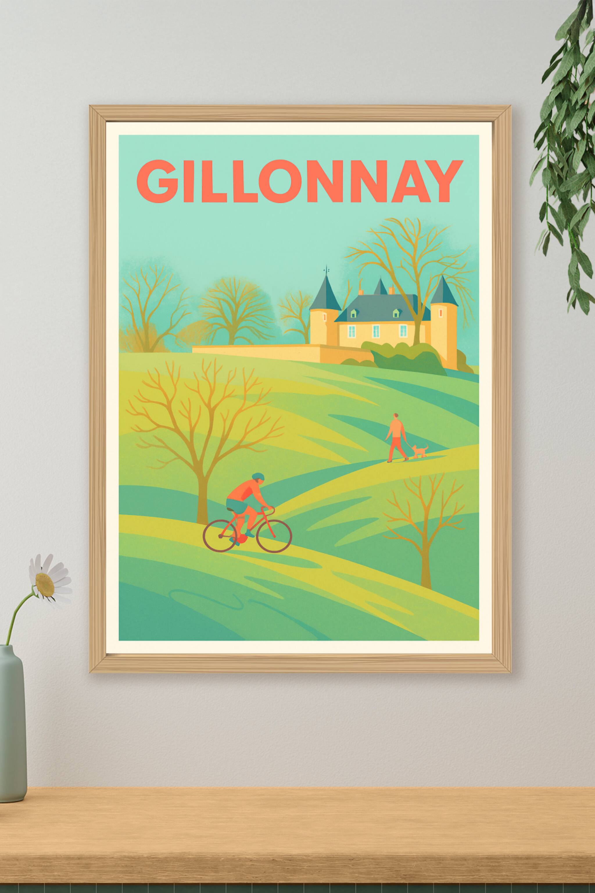 Affiche de Gillonnay - L'évasion nature entre château et collines