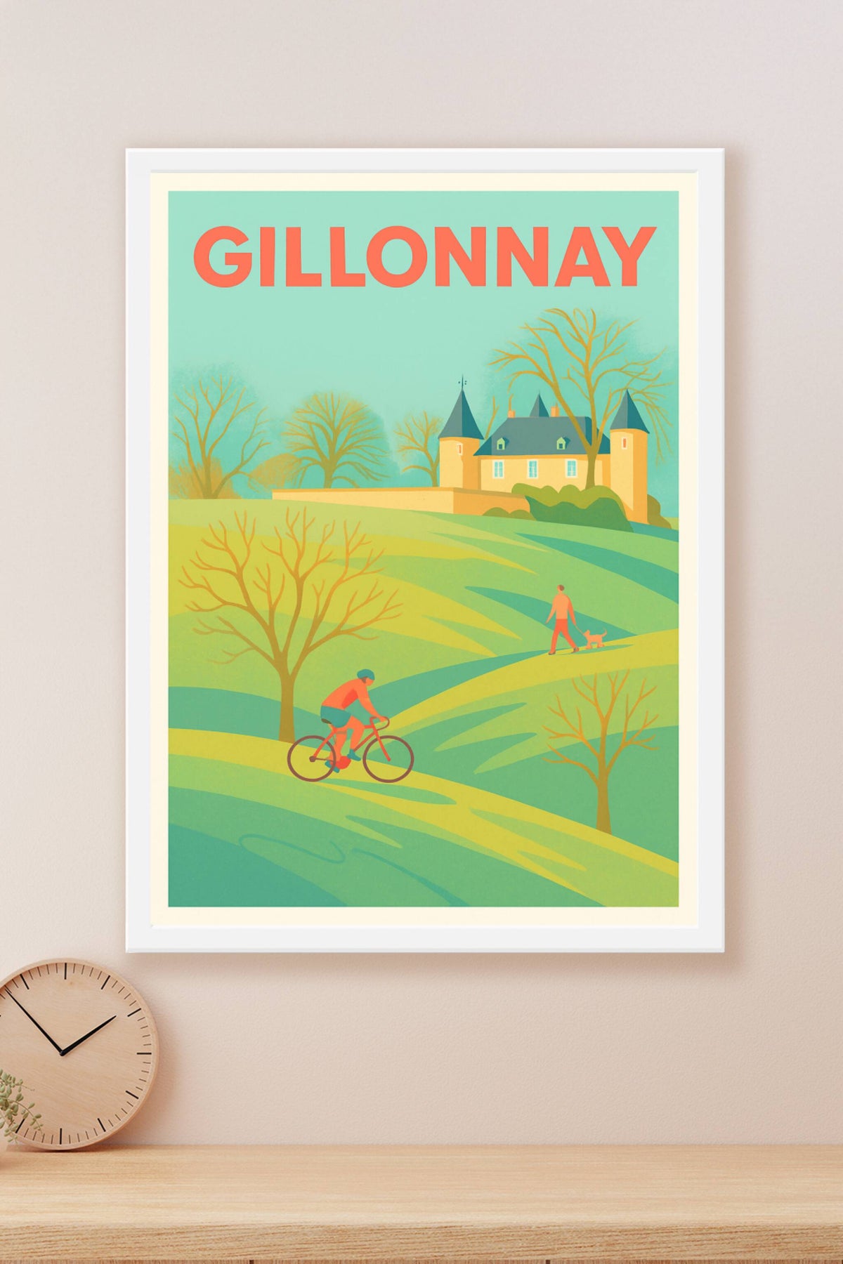 Affiche de Gillonnay - L'évasion nature entre château et collines
