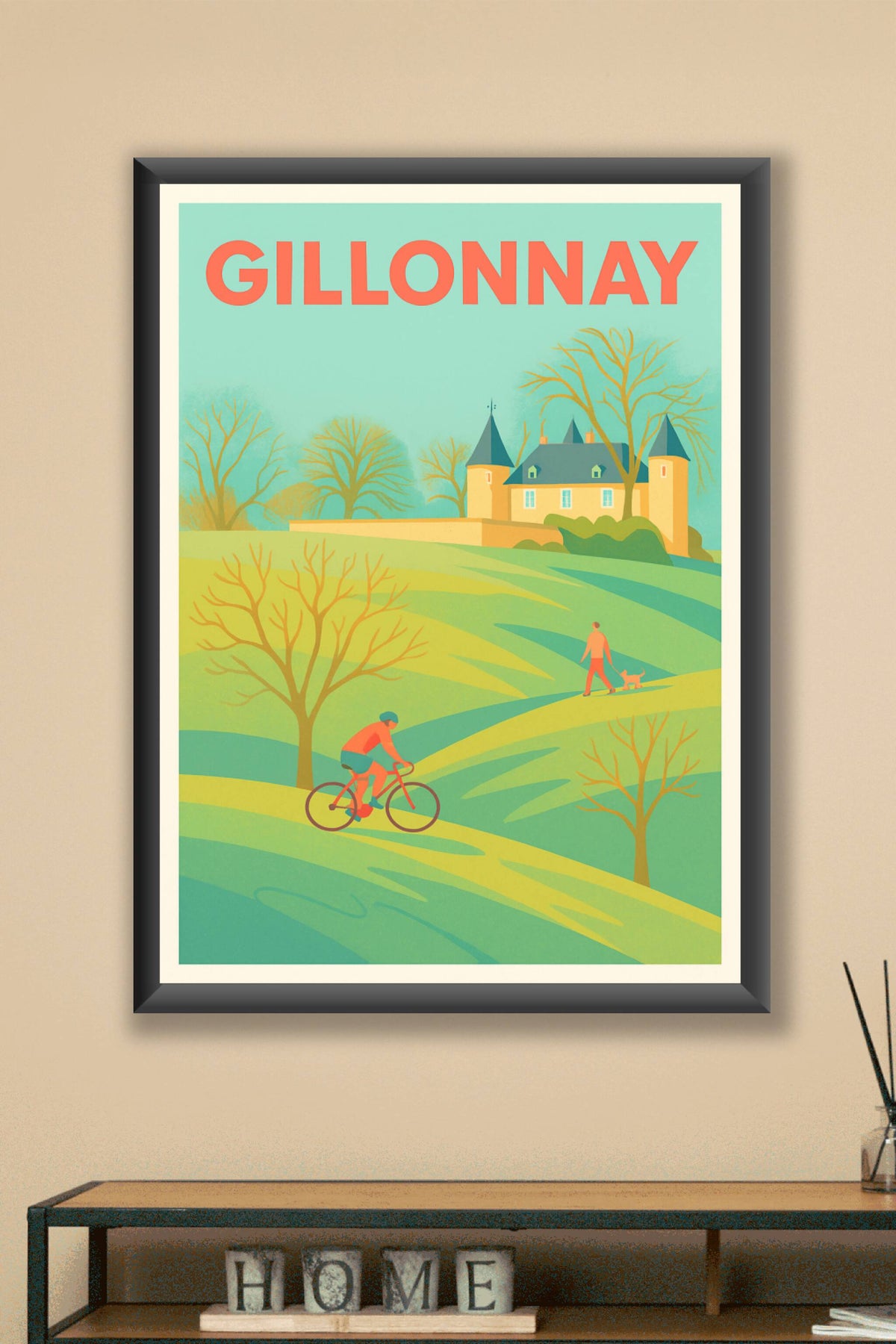 Affiche de Gillonnay - L'évasion nature entre château et collines