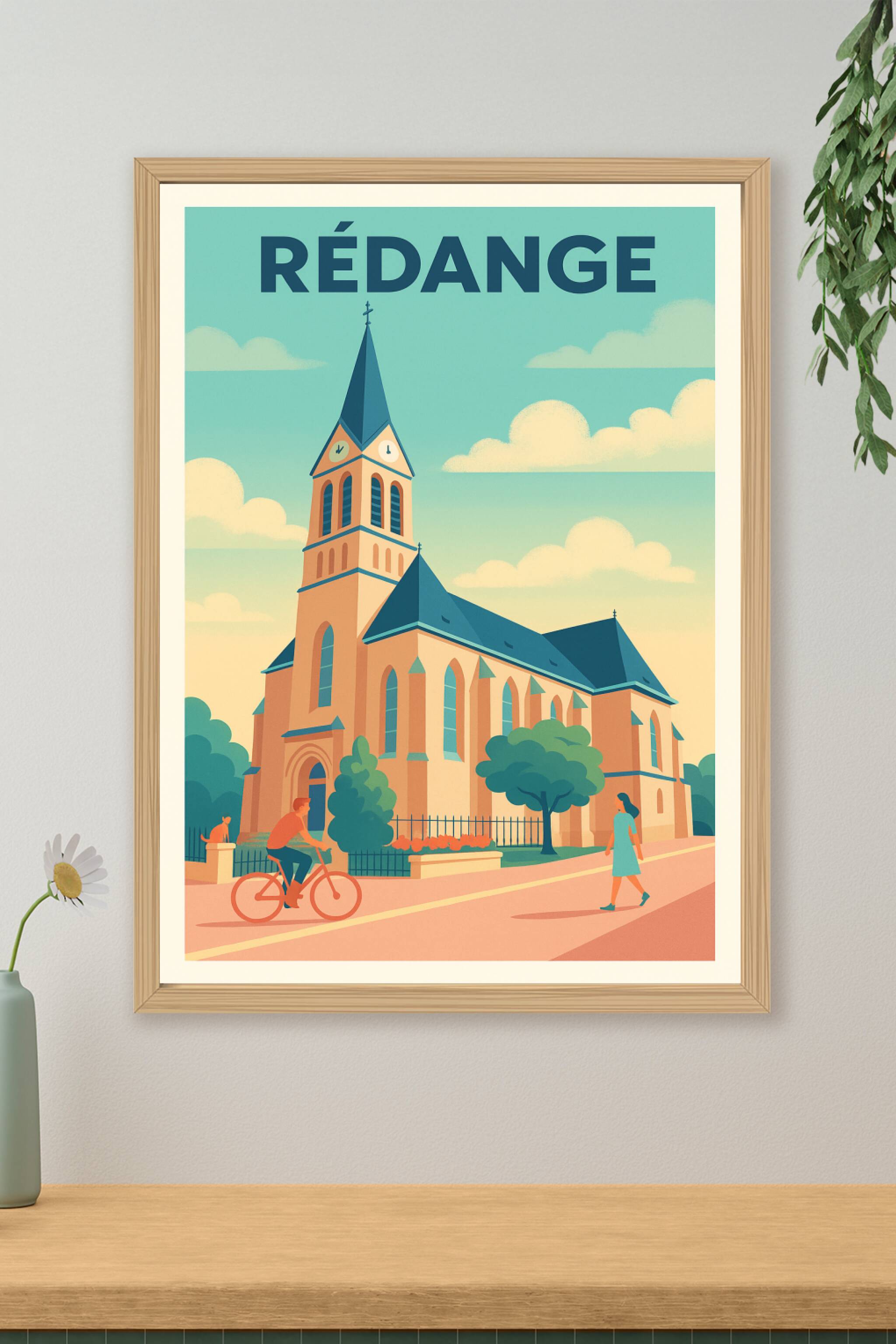 Affiche de Rédange - Charme paisible et patrimoine local