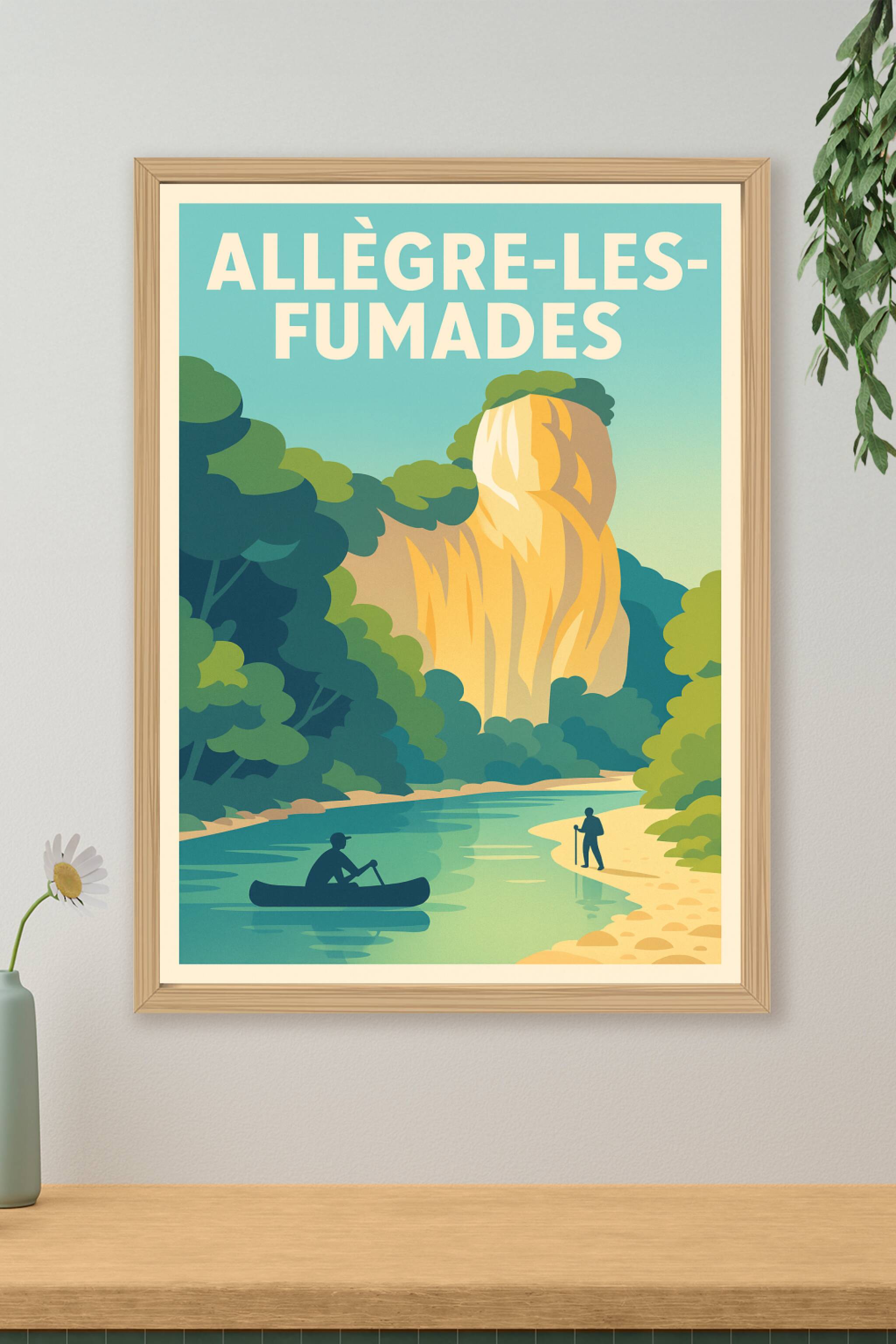 Affiche de Allègre-les-Fumades - Nature et aventures au cœur des Cévennes