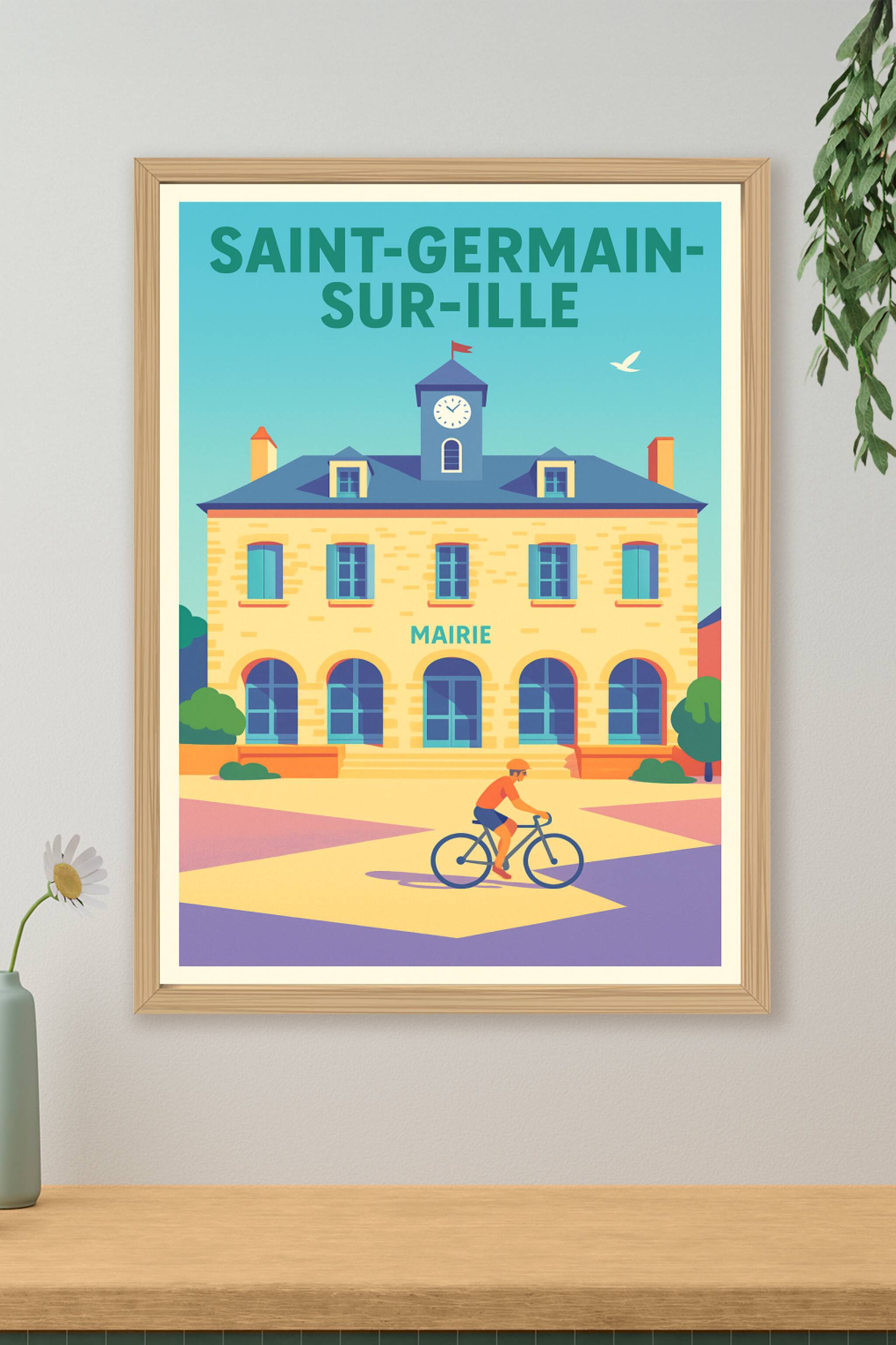 Affiche de Saint-Germain-sur-Ille - Charme et douceur à la Mairie
