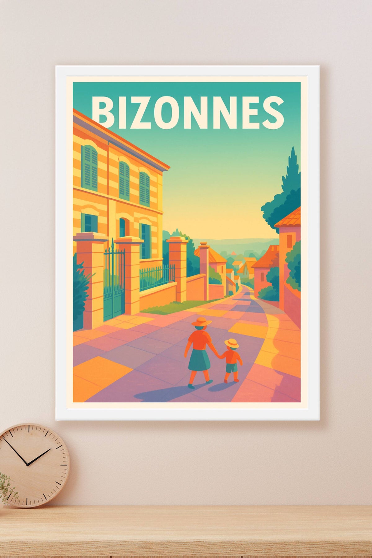 Affiche de Bizonnes - Balade ensoleillée au cœur du village