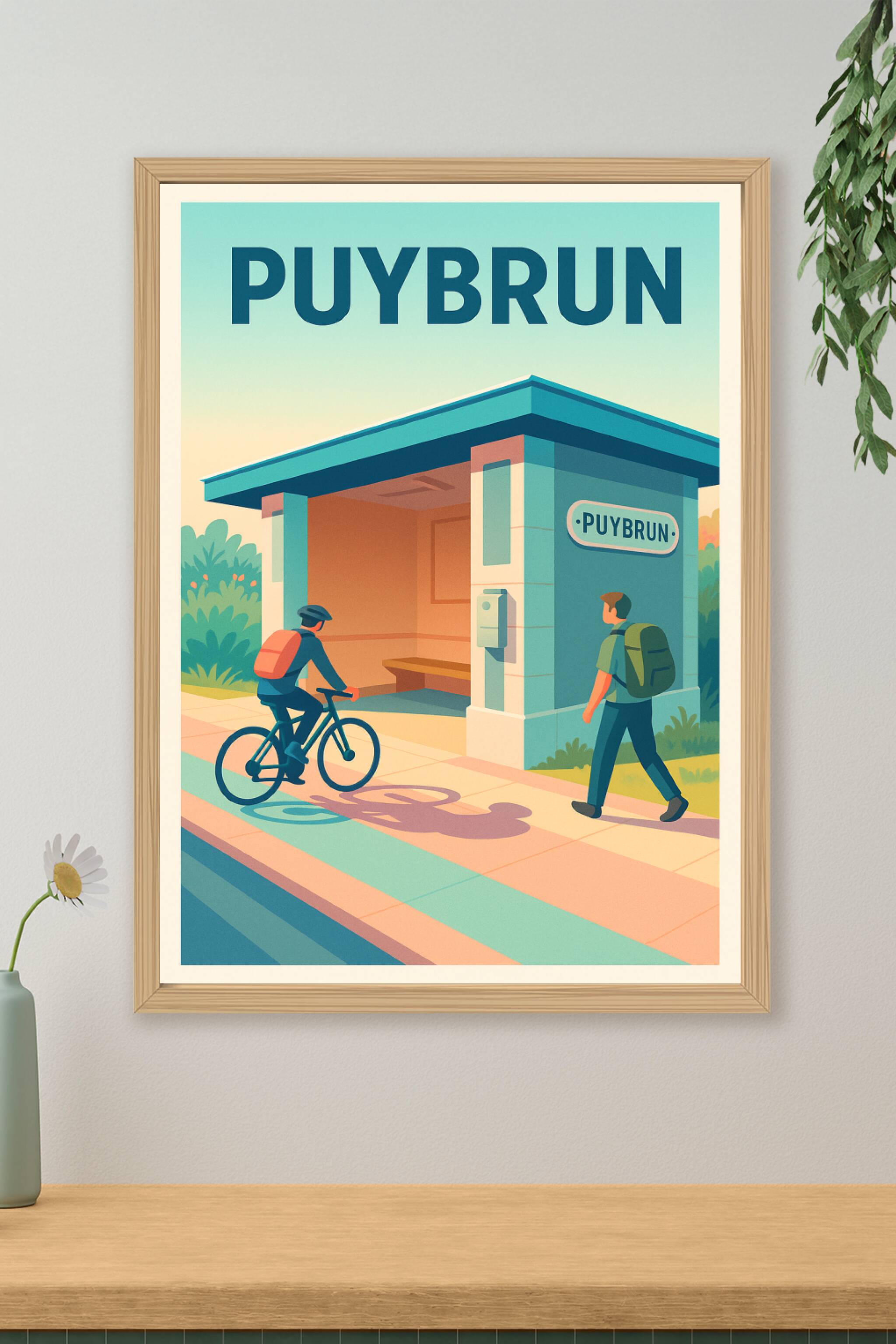 Affiche de Puybrun - Escapade tranquille à la halte du voyageur