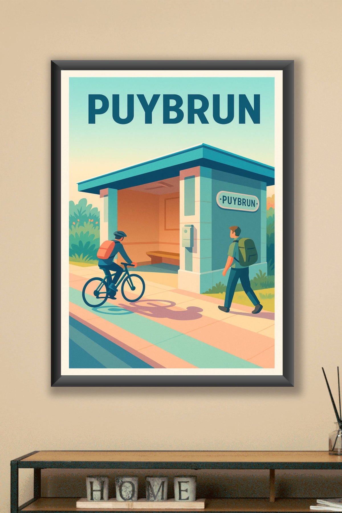 Affiche de Puybrun - Escapade tranquille à la halte du voyageur