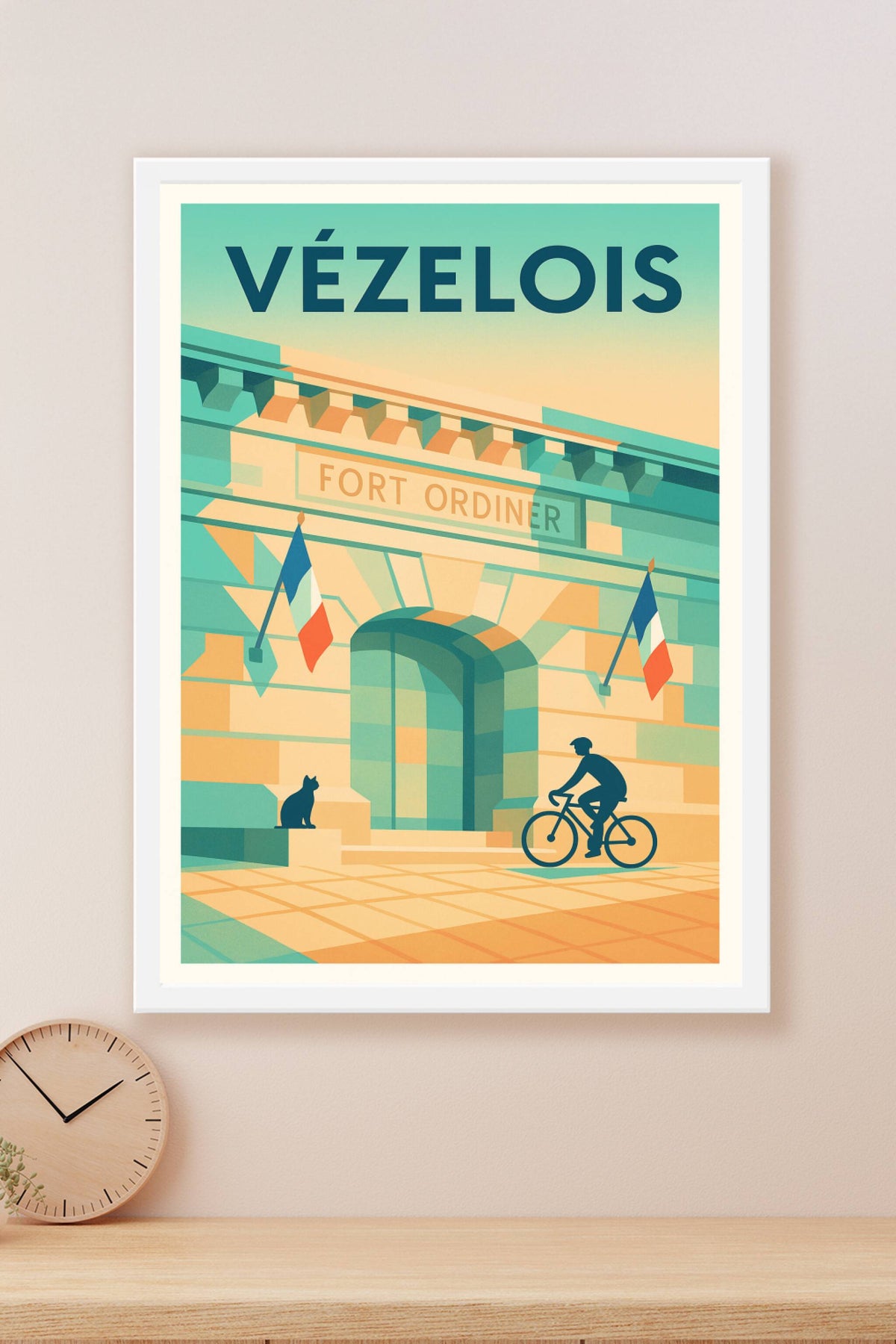 Affiche de Vézelois - L'élégance du Fort Ordiner au cœur de la ville
