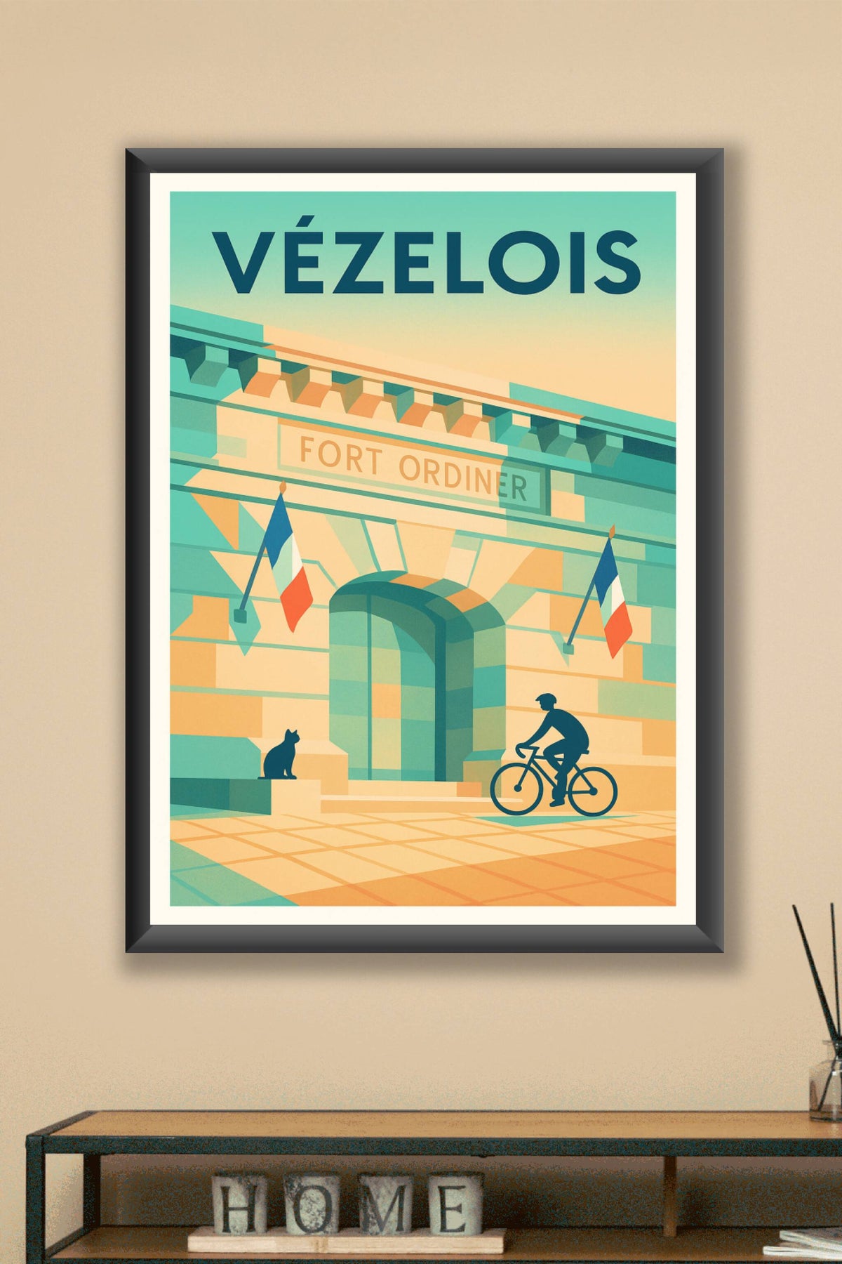 Affiche de Vézelois - L'élégance du Fort Ordiner au cœur de la ville