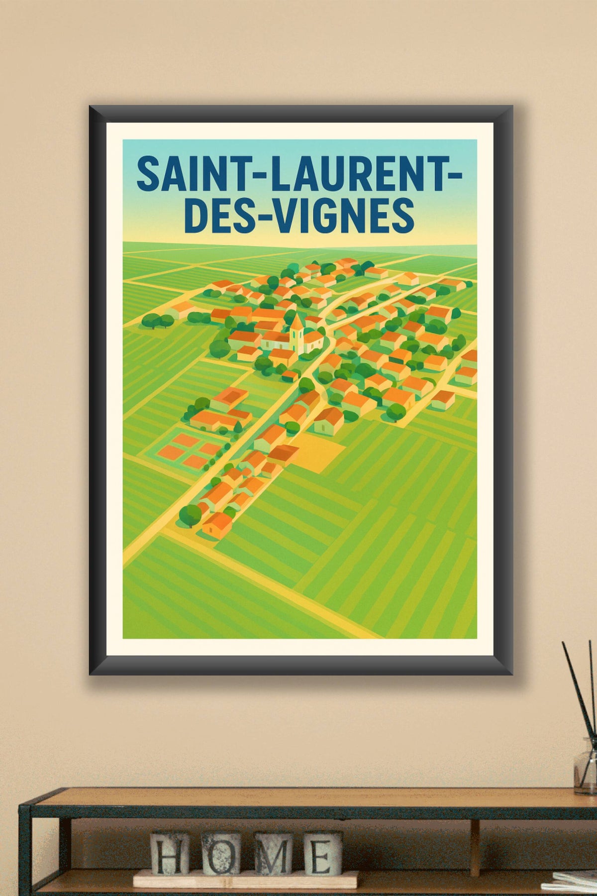Affiche de Saint-Laurent-des-Vignes - Charme et sérénité au cœur des vignobles