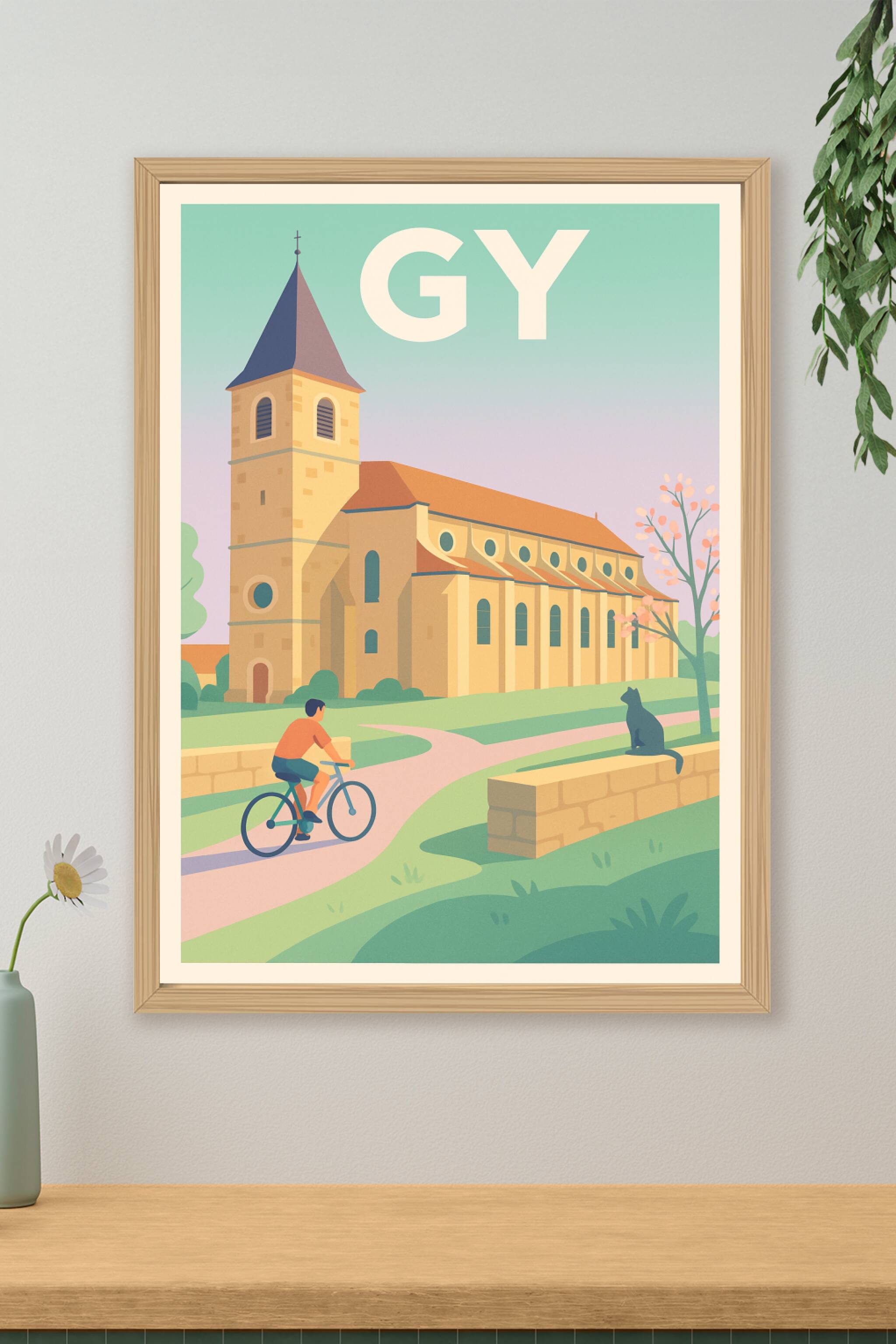 Affiche de Gy - Charme bucolique et sérénité champêtre