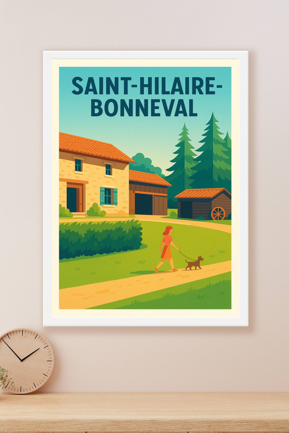 Affiche de Saint-Hilaire-Bonneval - Harmonie villageoise au cœur de la nature