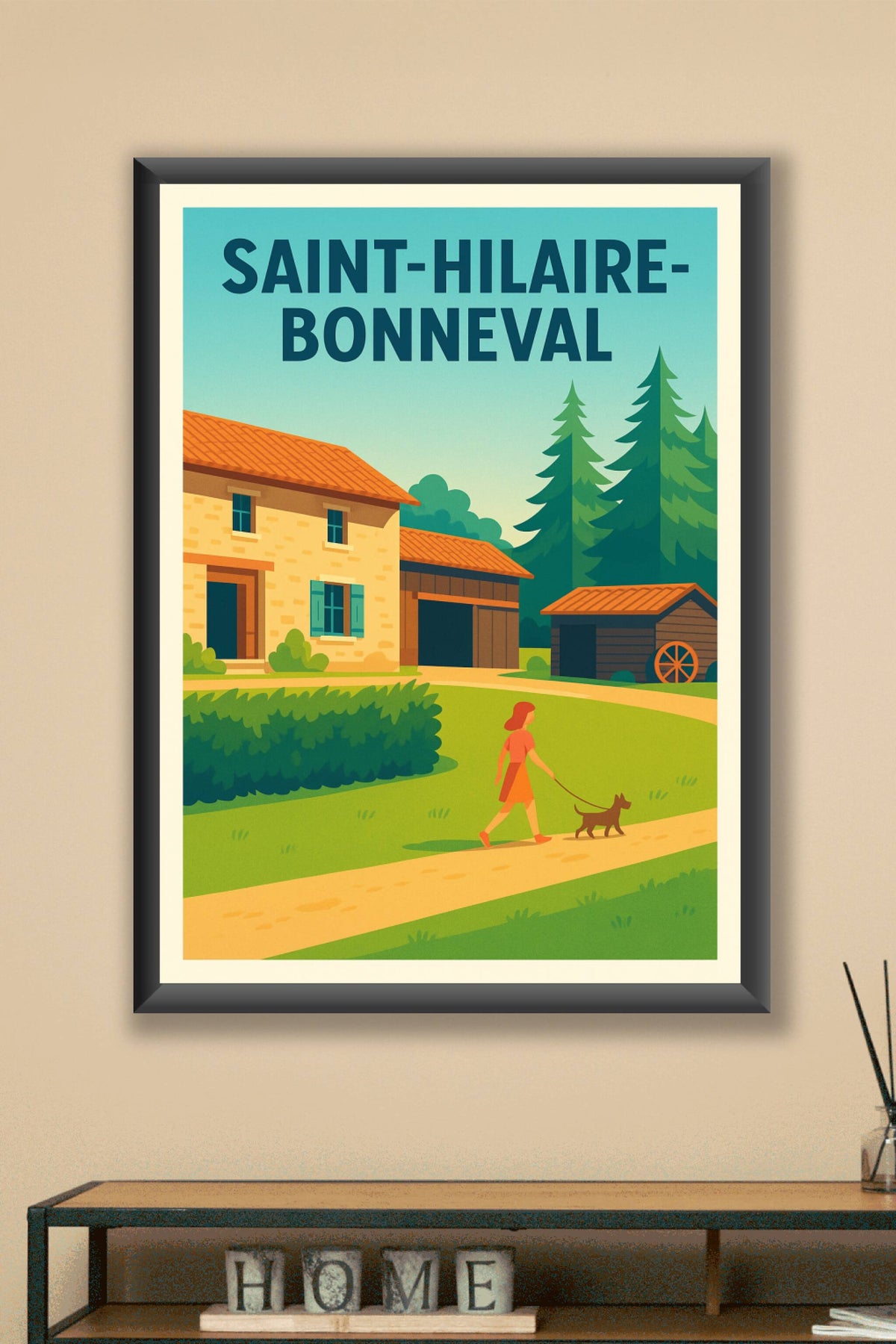 Affiche de Saint-Hilaire-Bonneval - Harmonie villageoise au cœur de la nature