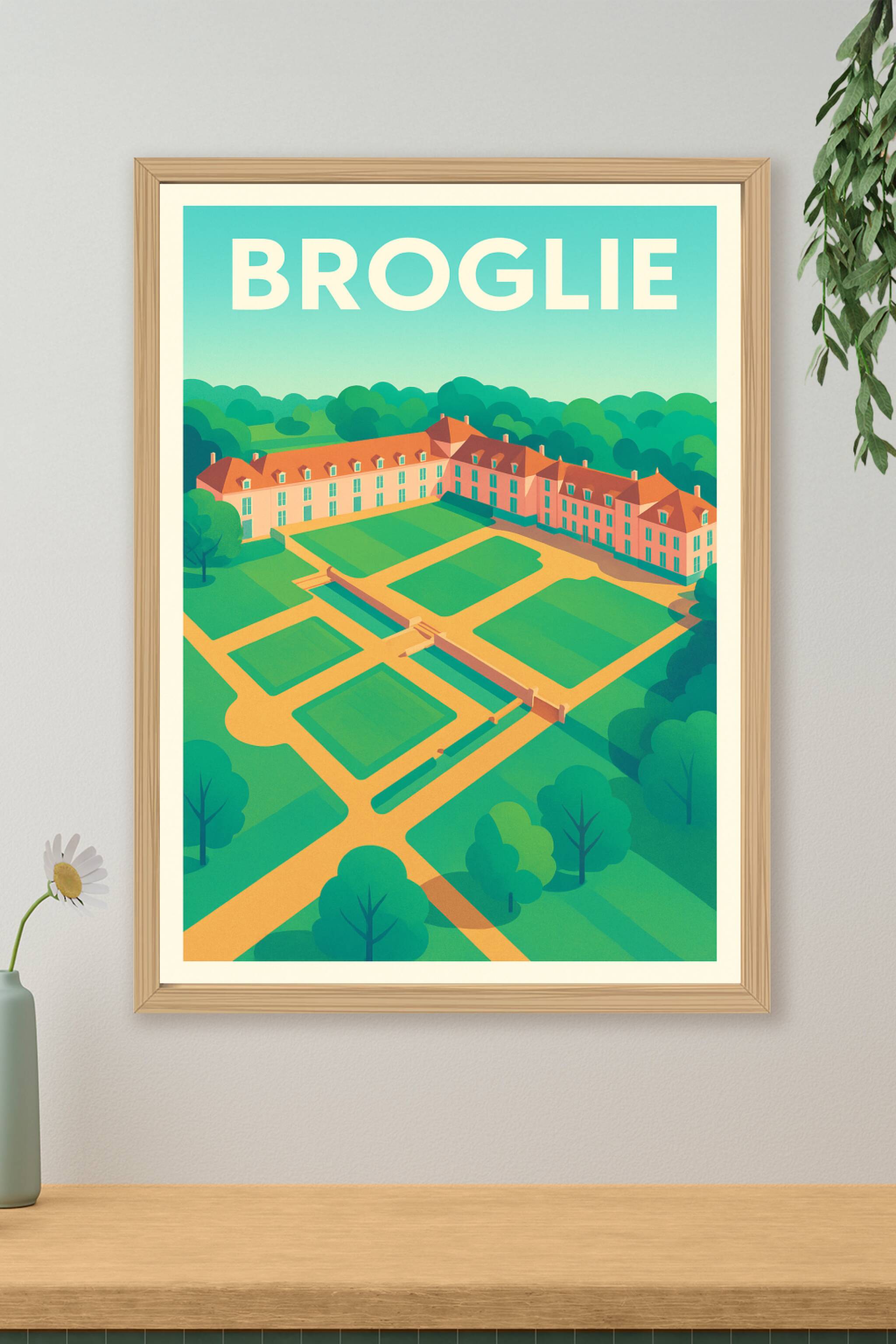 Affiche de Broglie - Élégance et Sérénité au Château