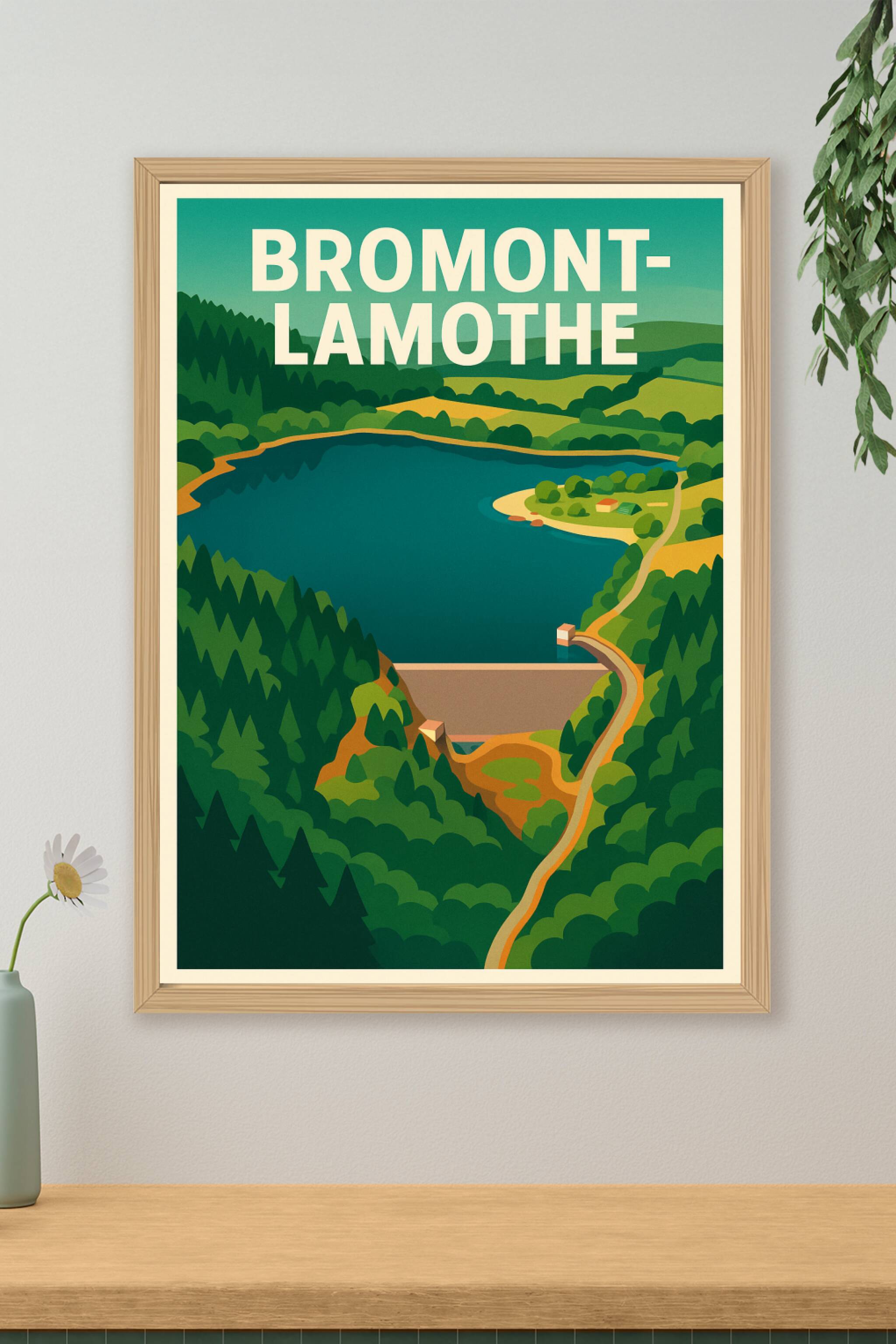 Affiche de Bromont-Lamothe - Évasion nature entre lacs et forêts