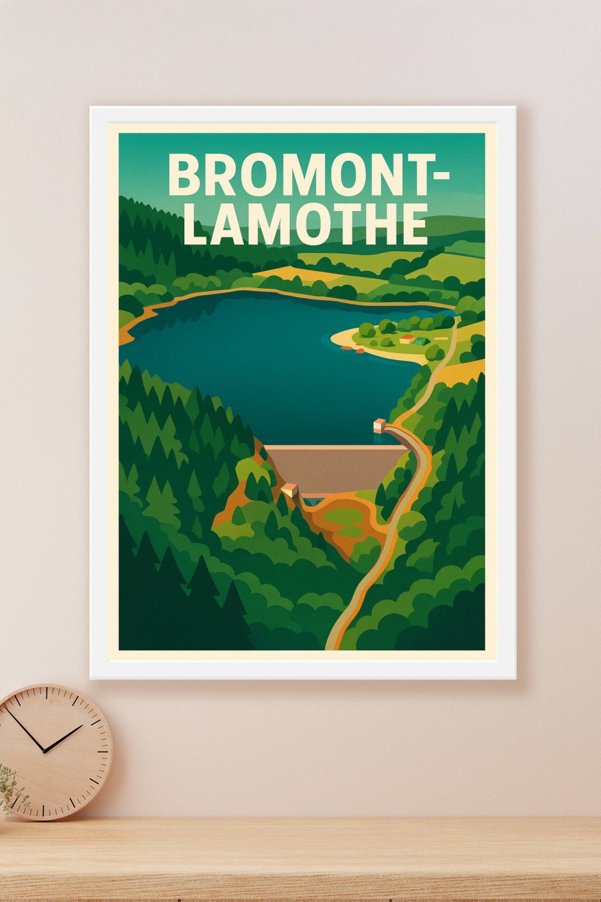 Affiche de Bromont-Lamothe - Évasion nature entre lacs et forêts
