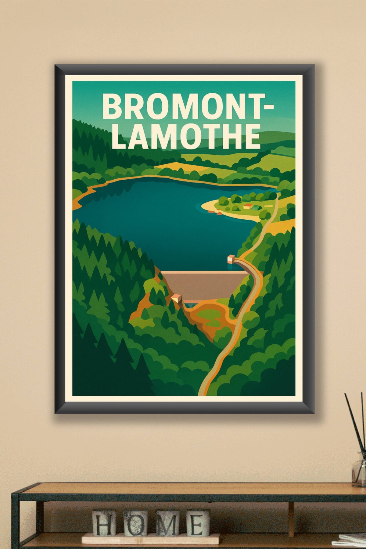 Affiche de Bromont-Lamothe - Évasion nature entre lacs et forêts