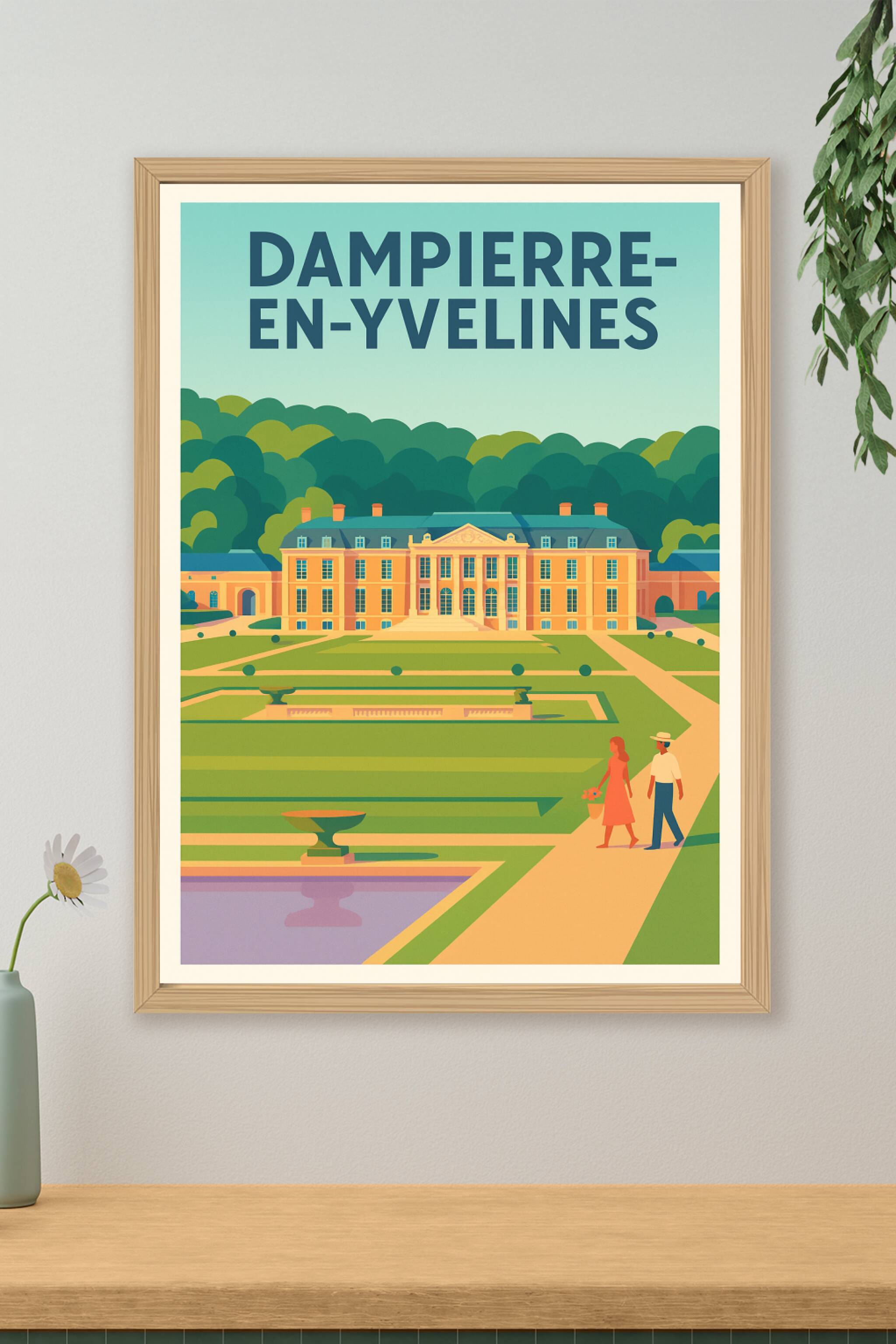 Affiche de Dampierre-en-Yvelines - Élégance et charme du château et de ses jardins