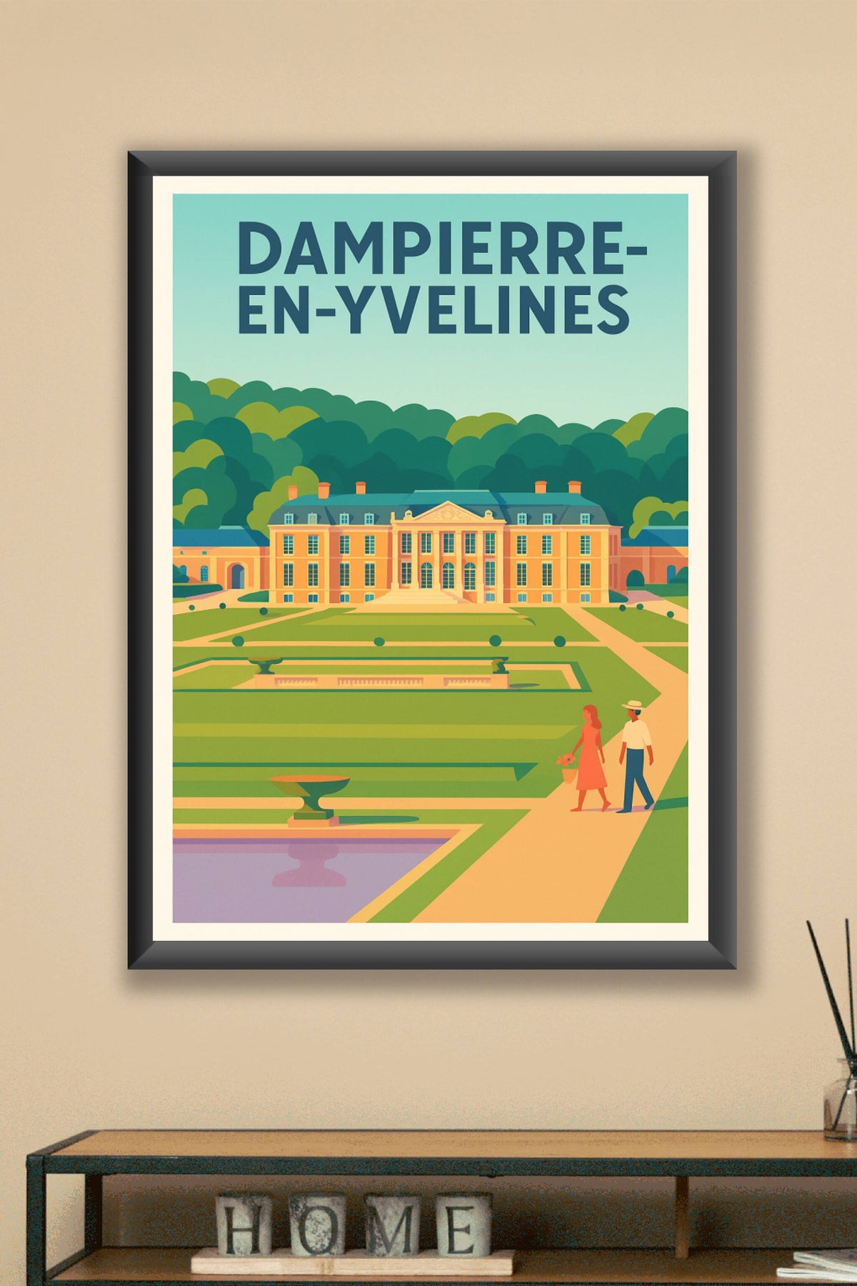 Affiche de Dampierre-en-Yvelines - Élégance et charme du château et de ses jardins