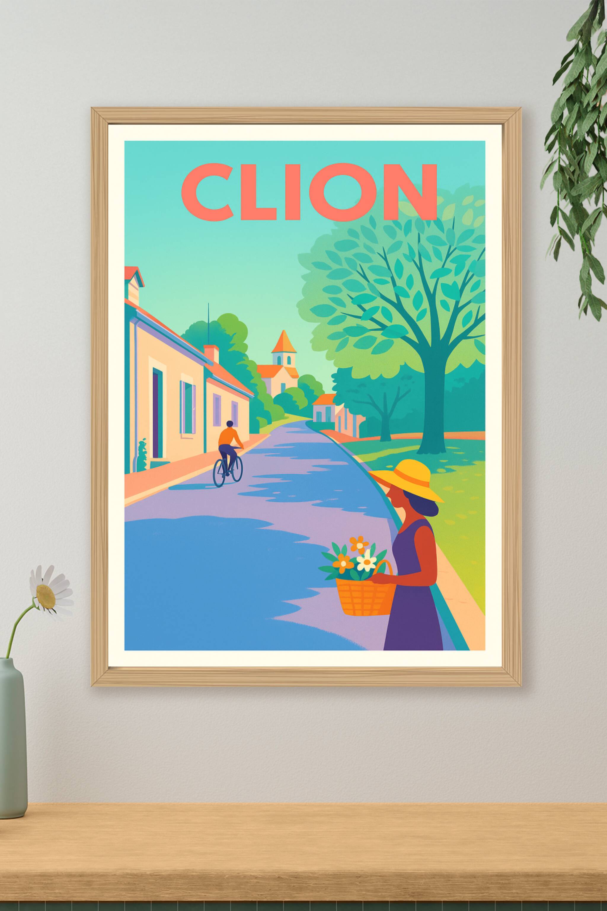Affiche de Clion - Charme bucolique à l'ombre des arbres