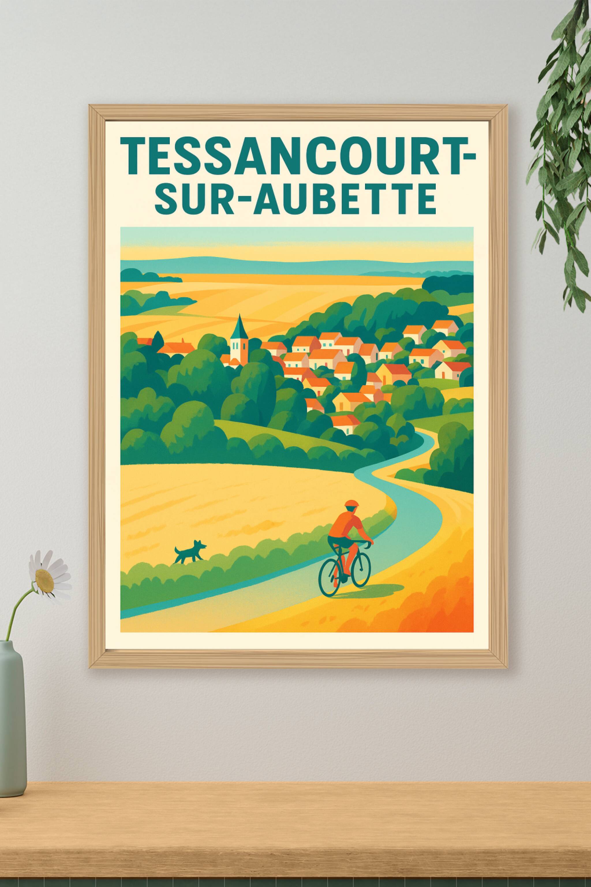 Affiche de Tessancourt-sur-Aubette - L'évasion champêtre à vélo