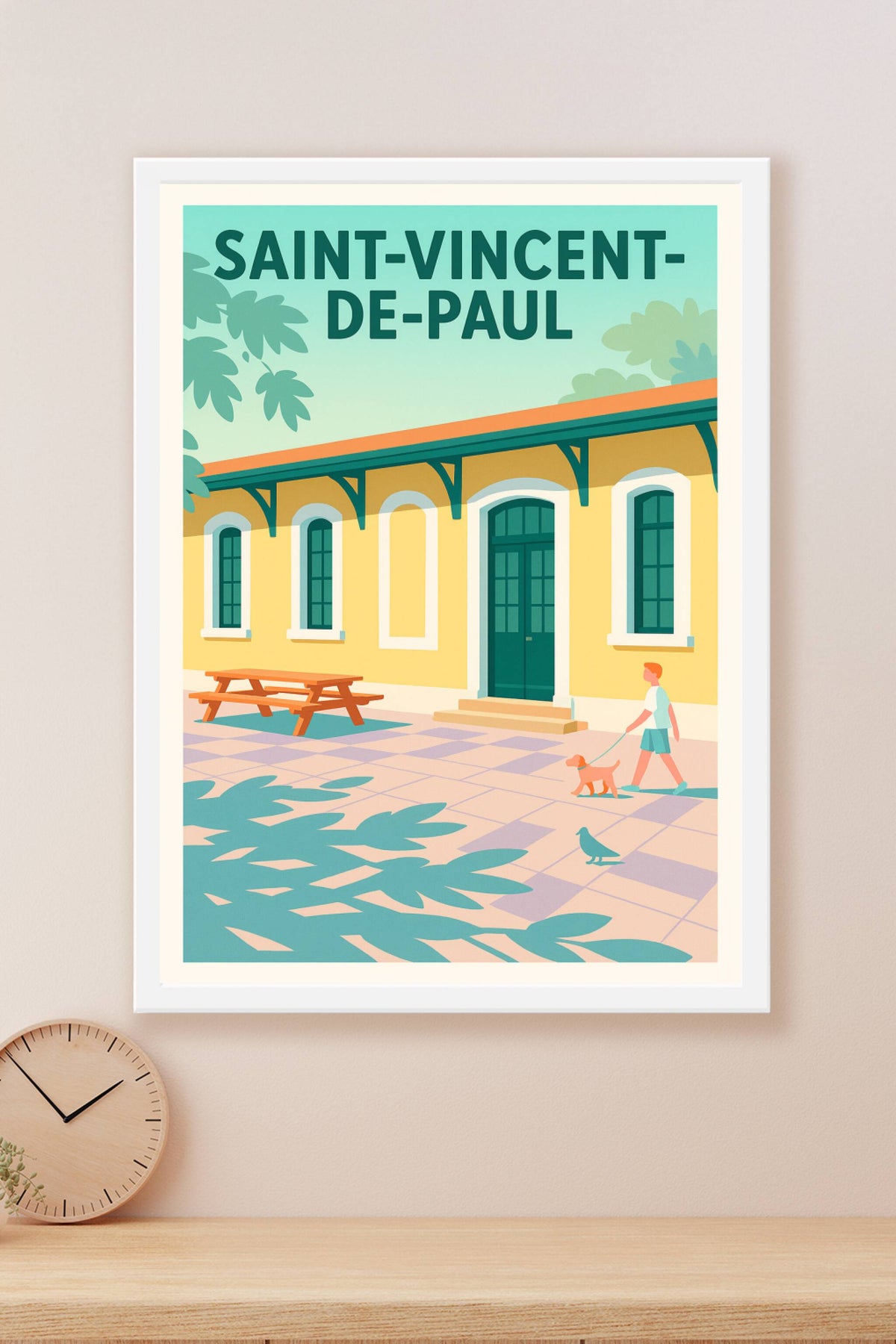 Affiche de Saint-Vincent-de-Paul - Charme et quiétude au fil du temps