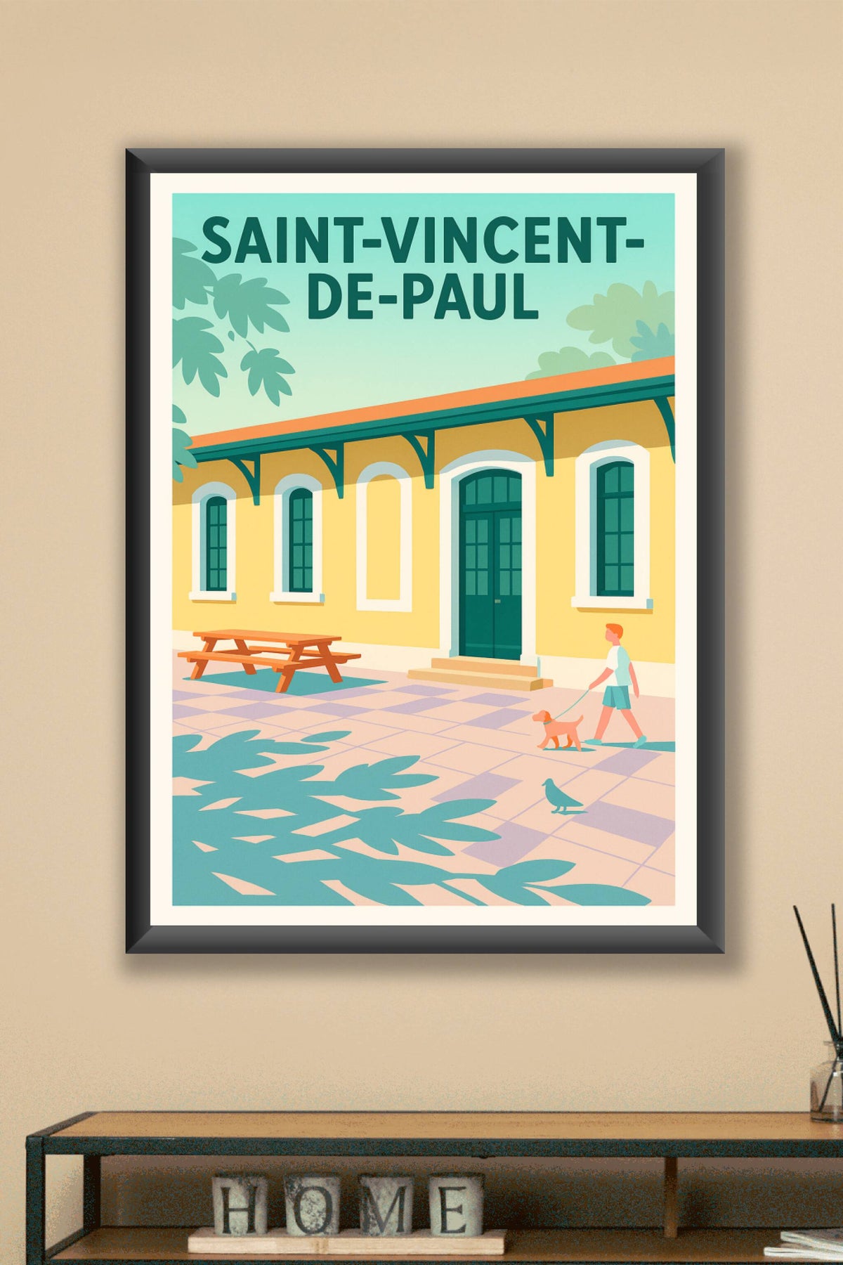 Affiche de Saint-Vincent-de-Paul - Charme et quiétude au fil du temps