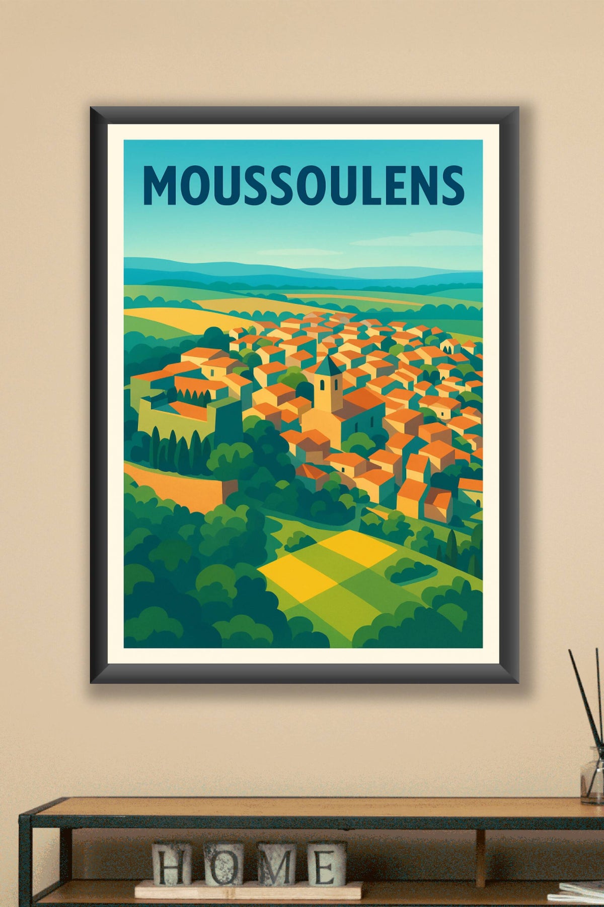 Affiche de Moussoulens - Charme et couleurs d'un village pittoresque
