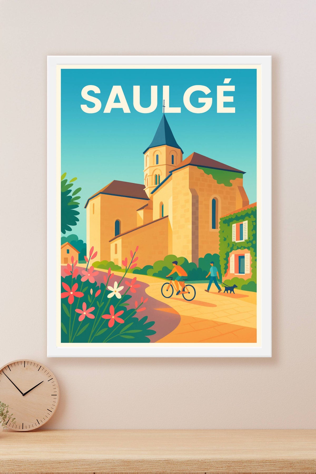 Affiche de Saulgé - Charme intemporel et douceur de vivre