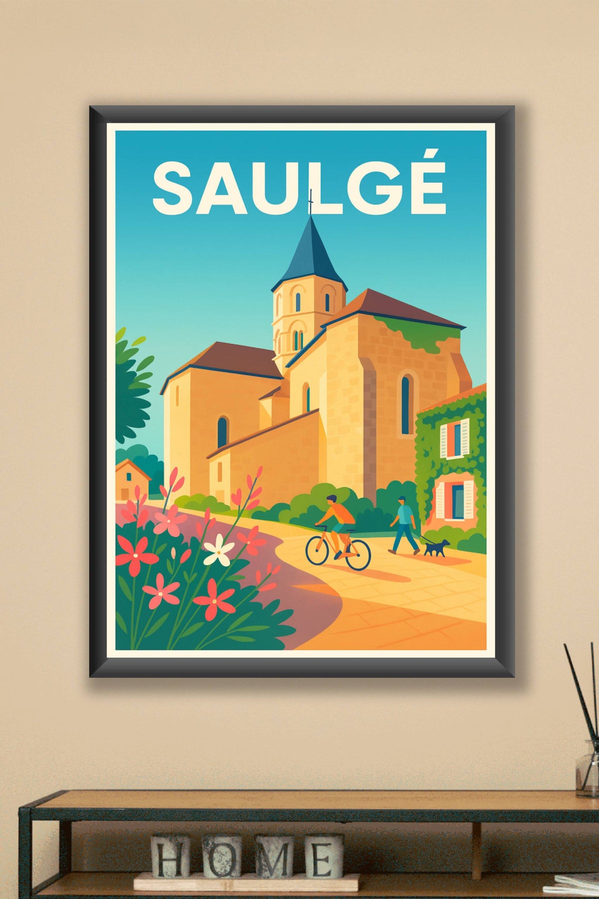 Affiche de Saulgé - Charme intemporel et douceur de vivre